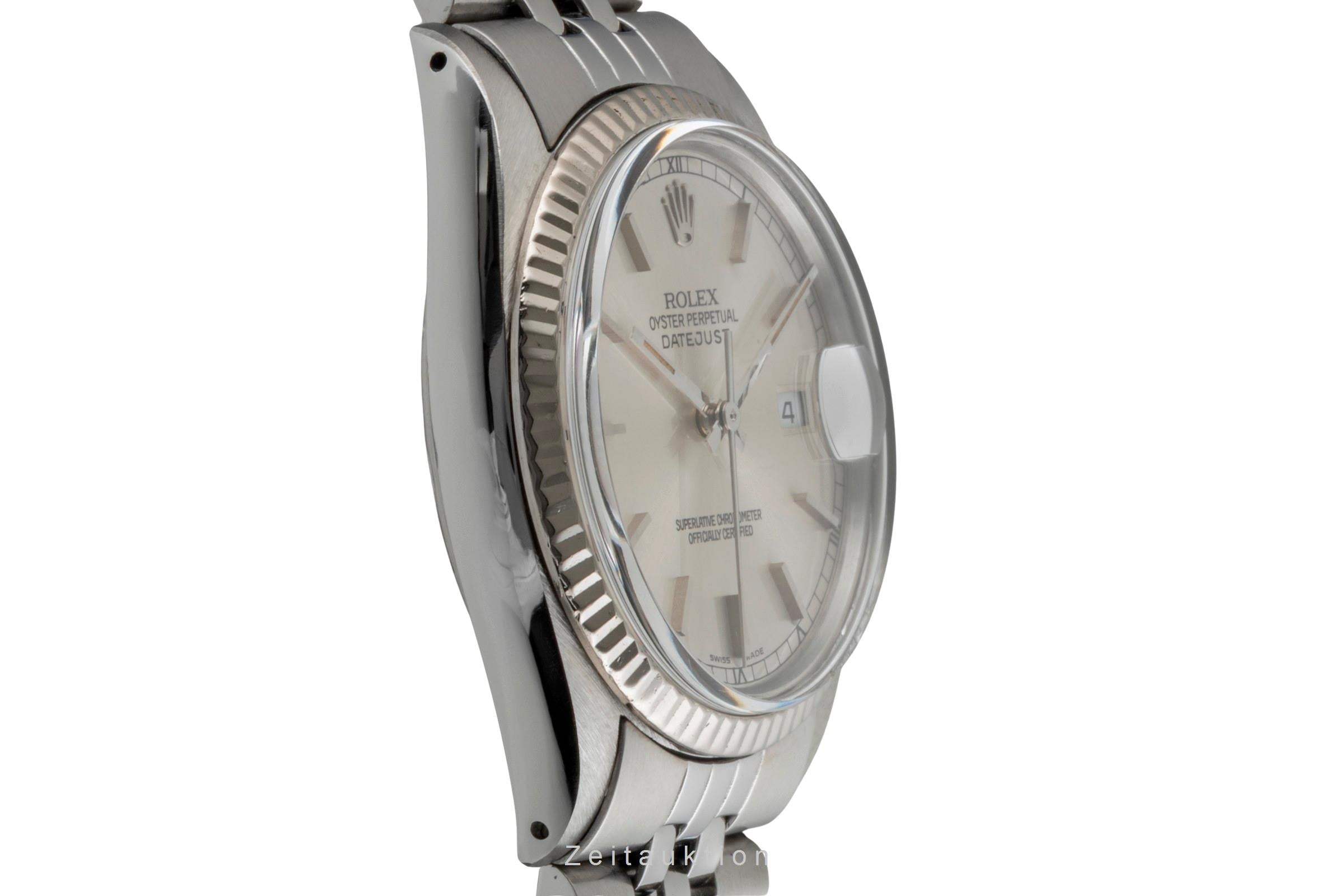 Rolex Datejust Stahl / Weissgold Automatik Herrenuhr Ref. 16014 Box  [2600949]