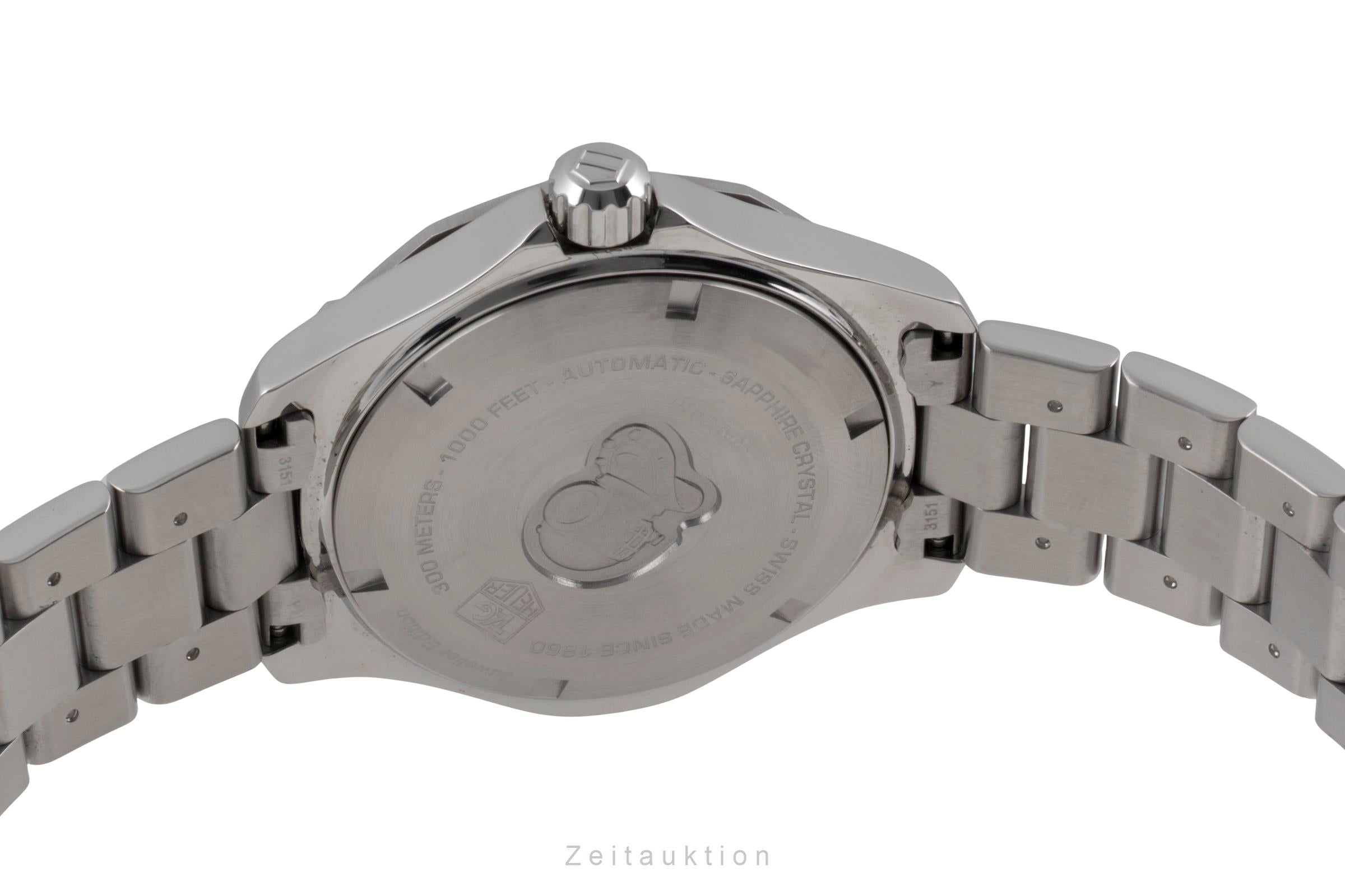 Tag Heuer Aquaracer Automatik Calibre 5 Edelstahl Herrenuhr Ref WAP2010 B&P 2020 [2600950]