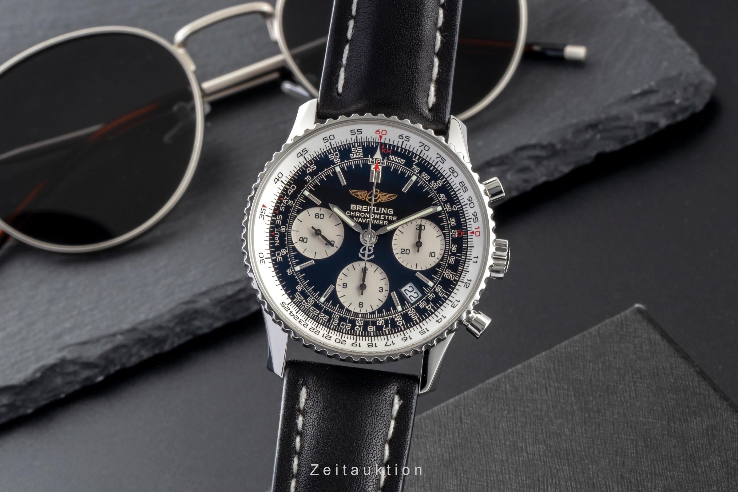 Breitling Navitimer chronograph steel automatic Kal. B23 Ref