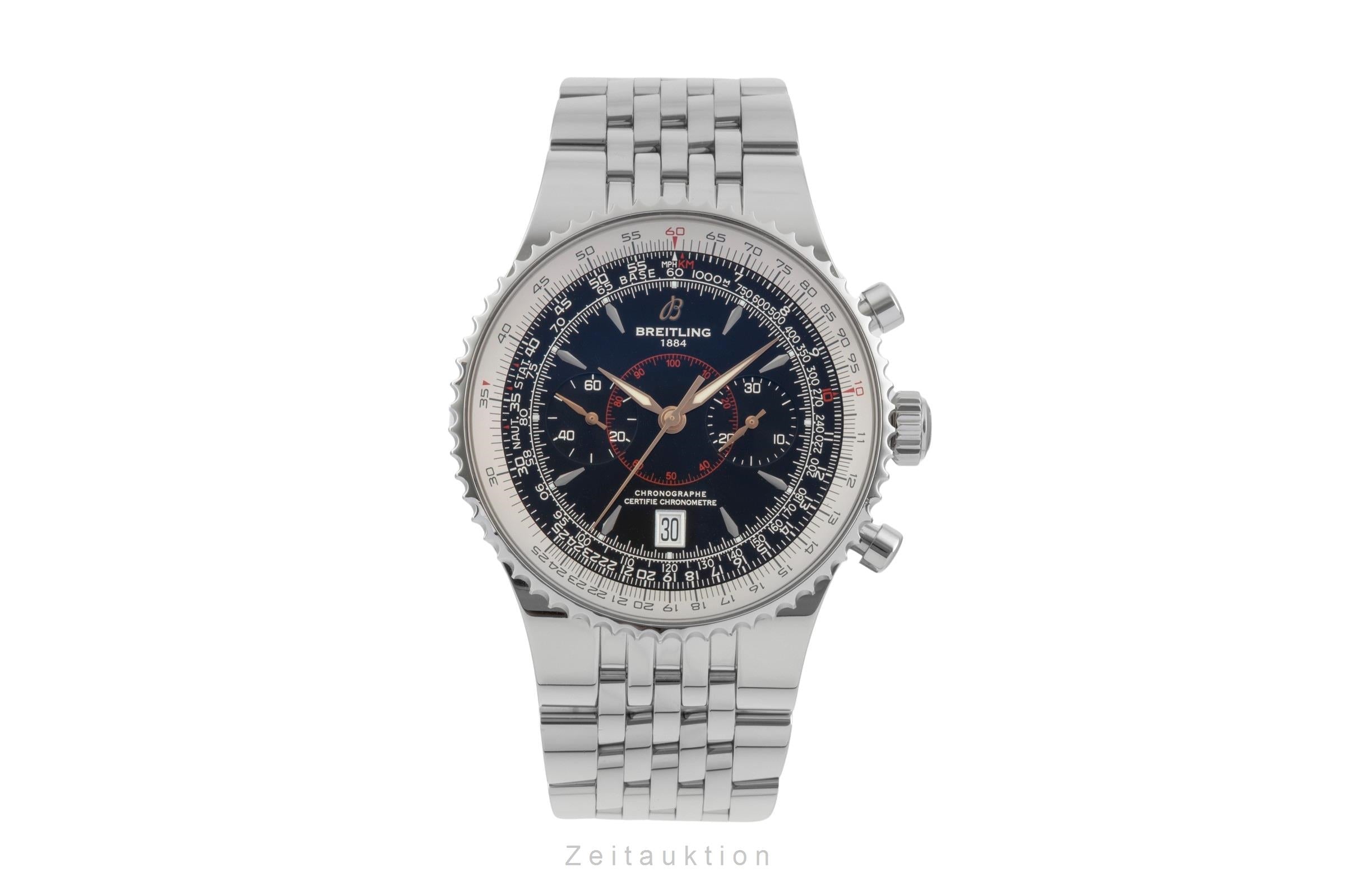 Breitling Montbrillant chronograph steel automatic men's watch A23340  [2600955]