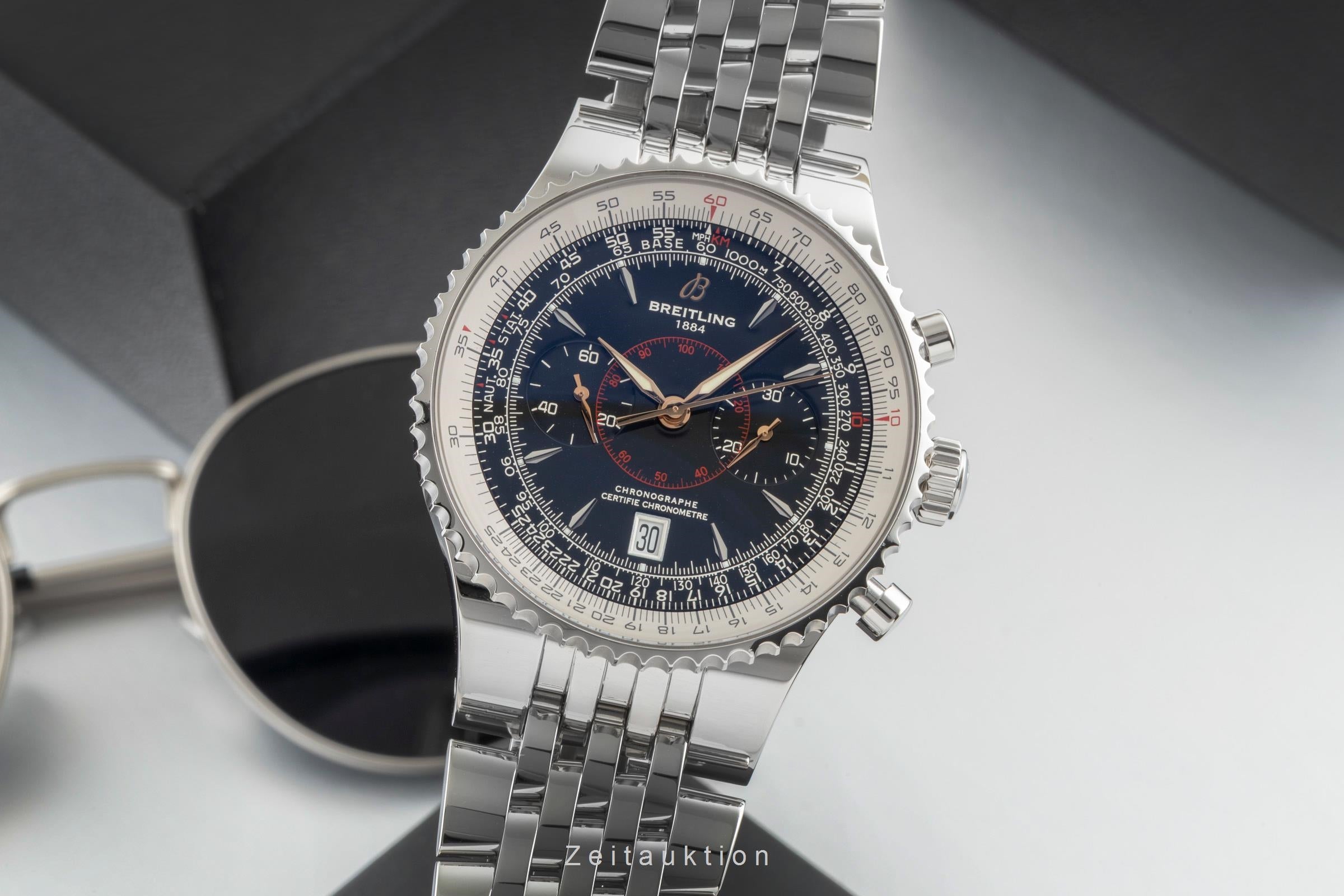 Breitling Montbrillant chronograph steel automatic Kal. B23 Ref