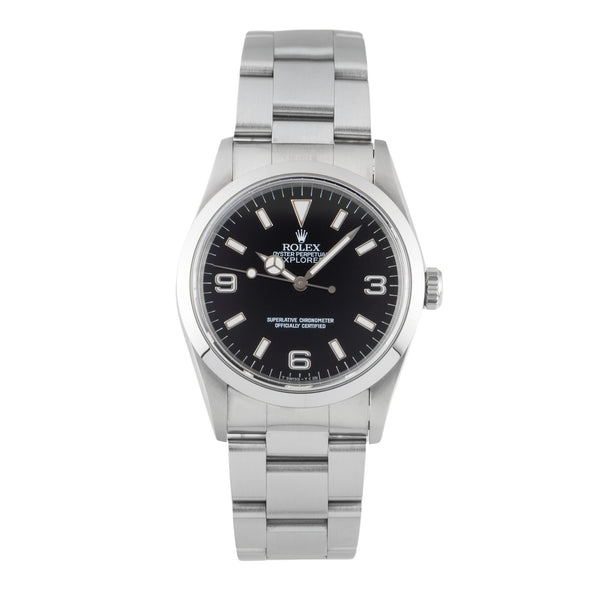 Rolex Explorer steel automatic men's watch 14270  [2600962]