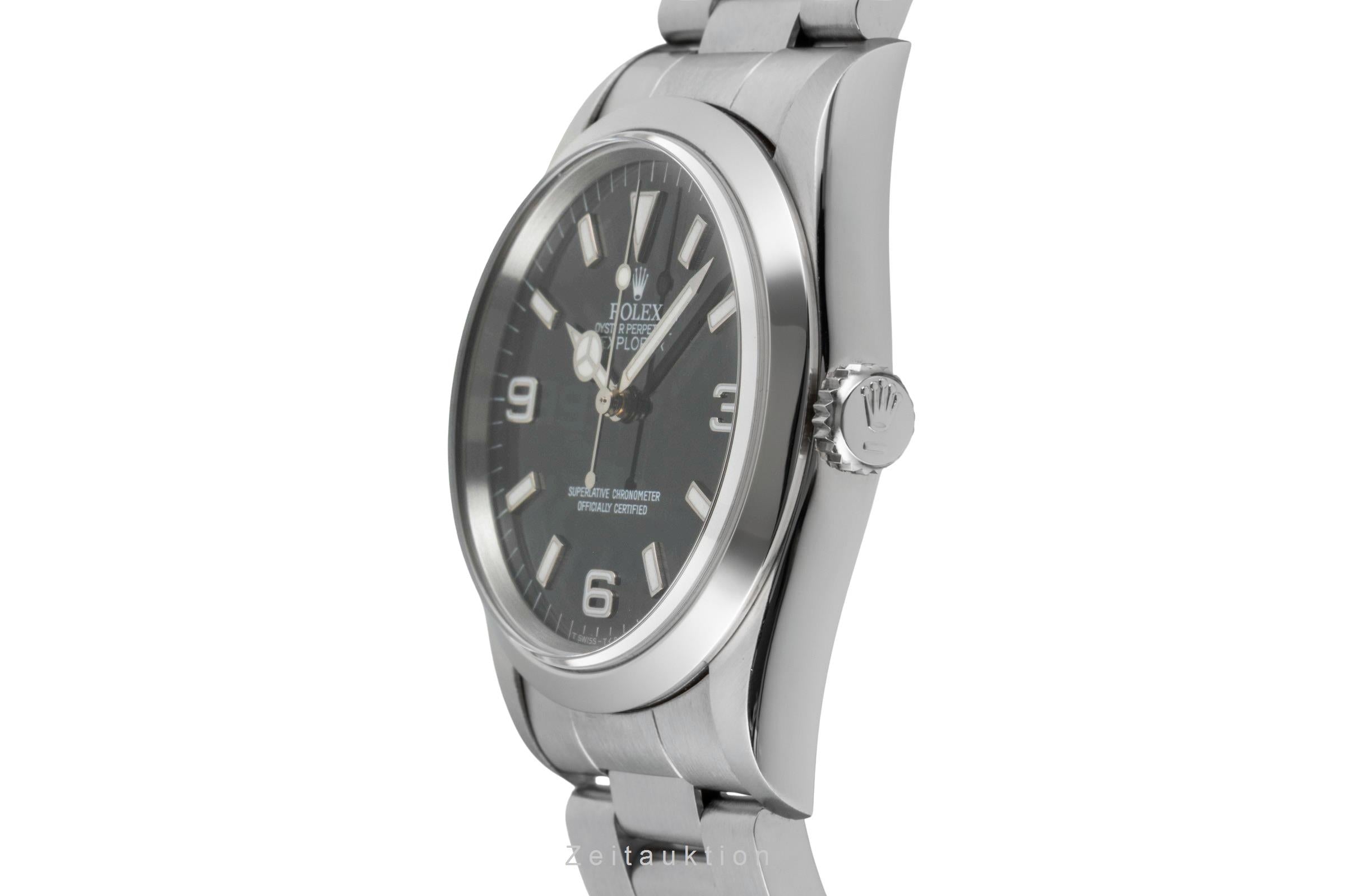 Rolex Explorer steel automatic men's watch 14270  [2600962]