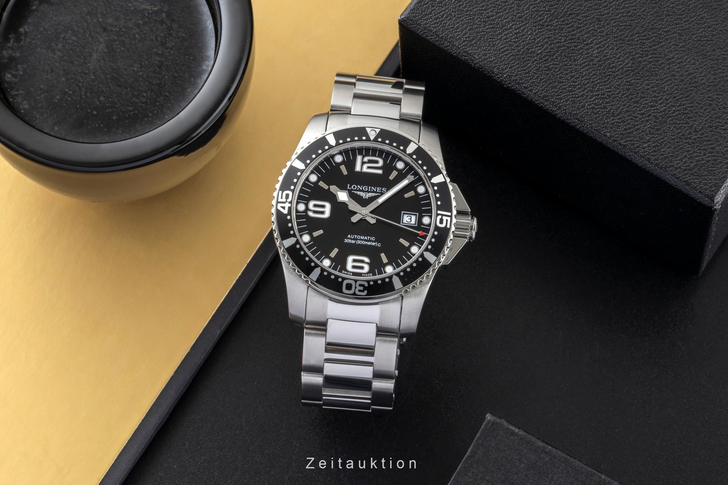 Longines Hydro Conquest acero automático reloj para caballeros L3.742.4.56.6 LP: 1500EUR  [2600964]