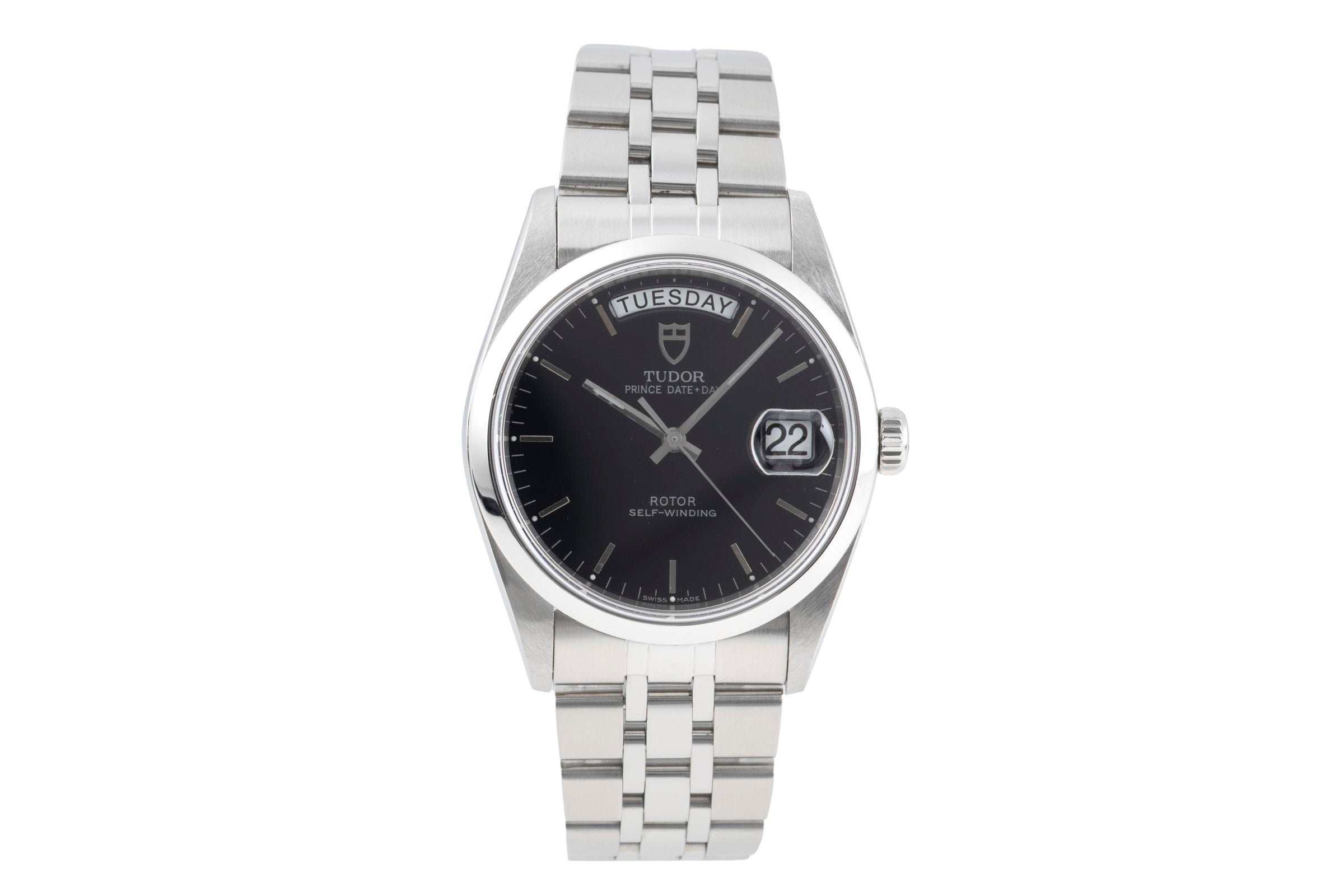 Tudor Date-Day steel automatic men's watch 76200  [2600967]