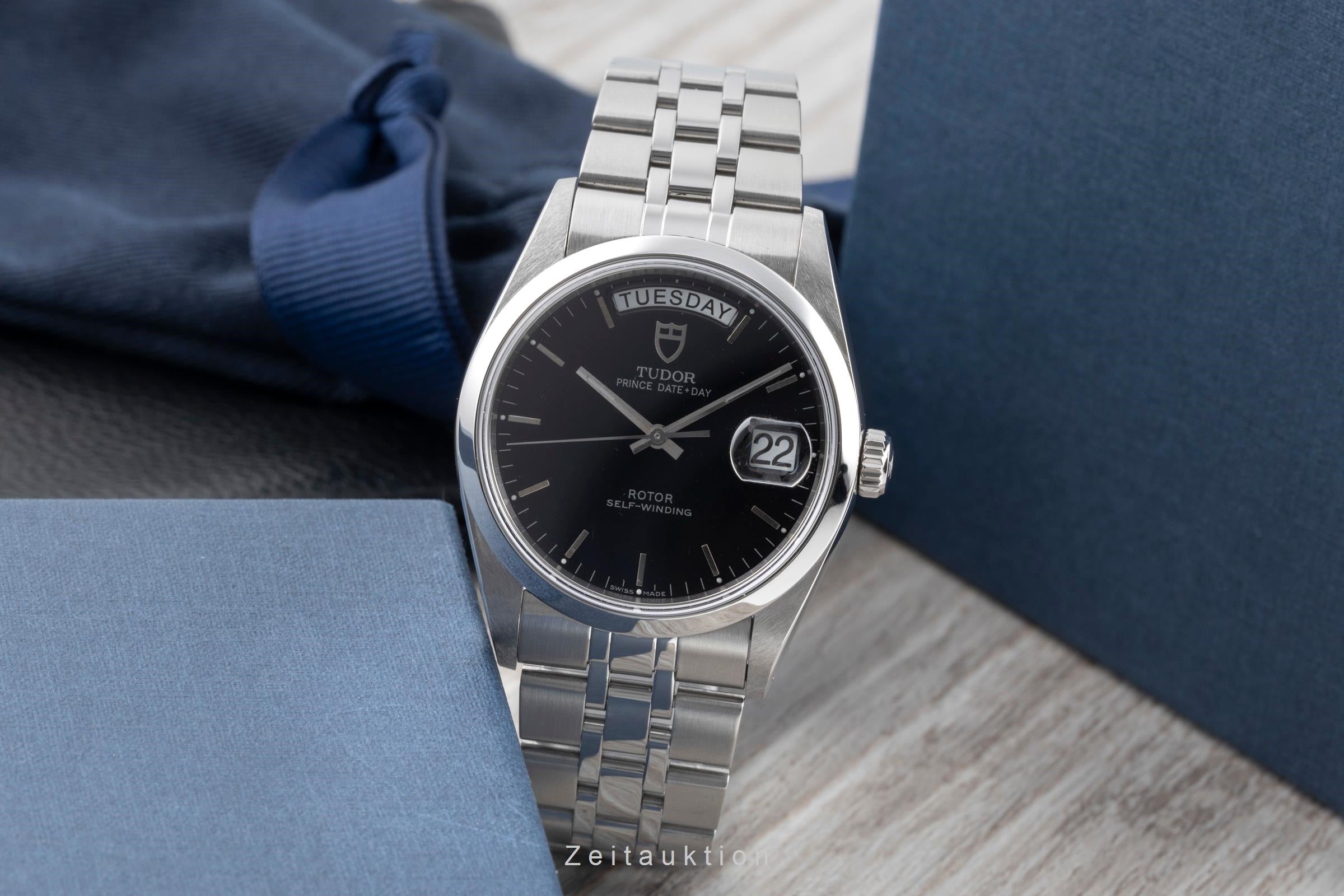 Tudor Date-Day steel automatic men's watch 76200  [2600967]
