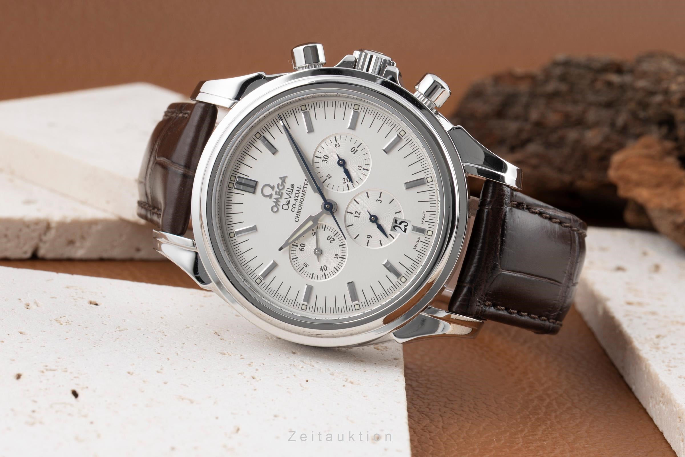 Omega De Ville Chronograph Co-Axial Automatik Stahl Herrenuhr Ref 4841.31.00 B&P [2600972]