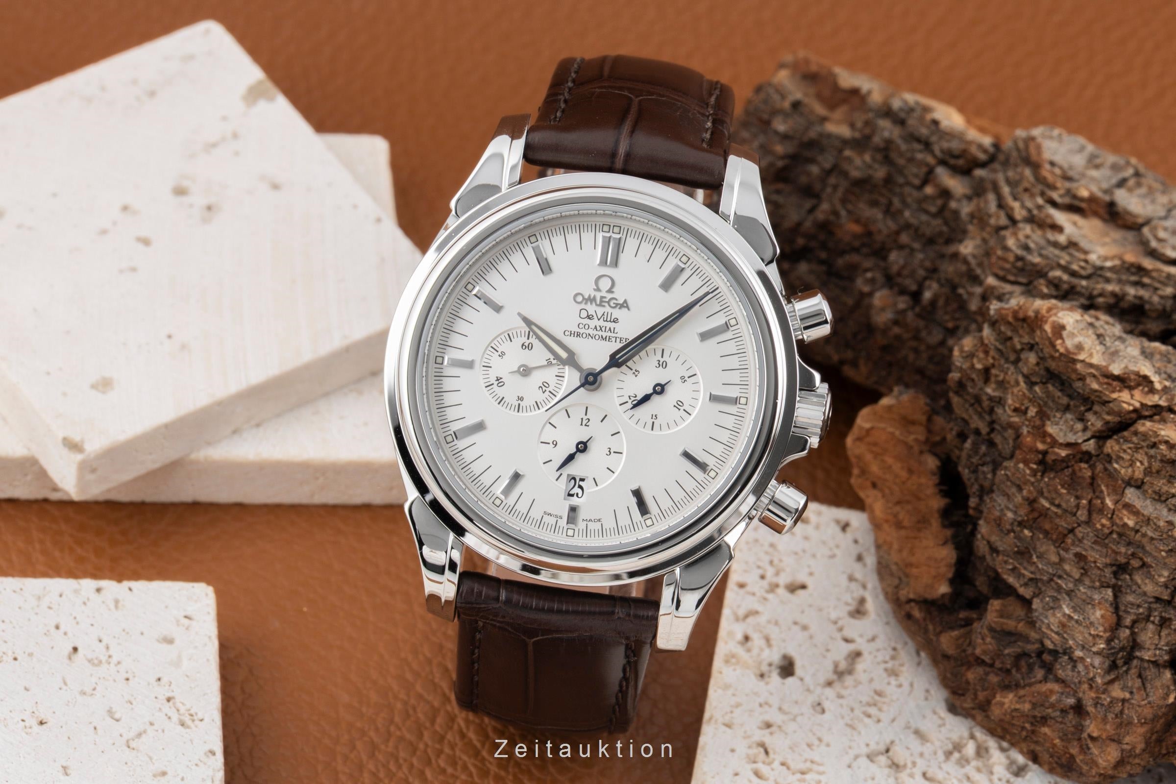 Omega De Ville Chronograph Co-Axial Automatik Stahl Herrenuhr Ref 4841.31.00 B&P [2600972]