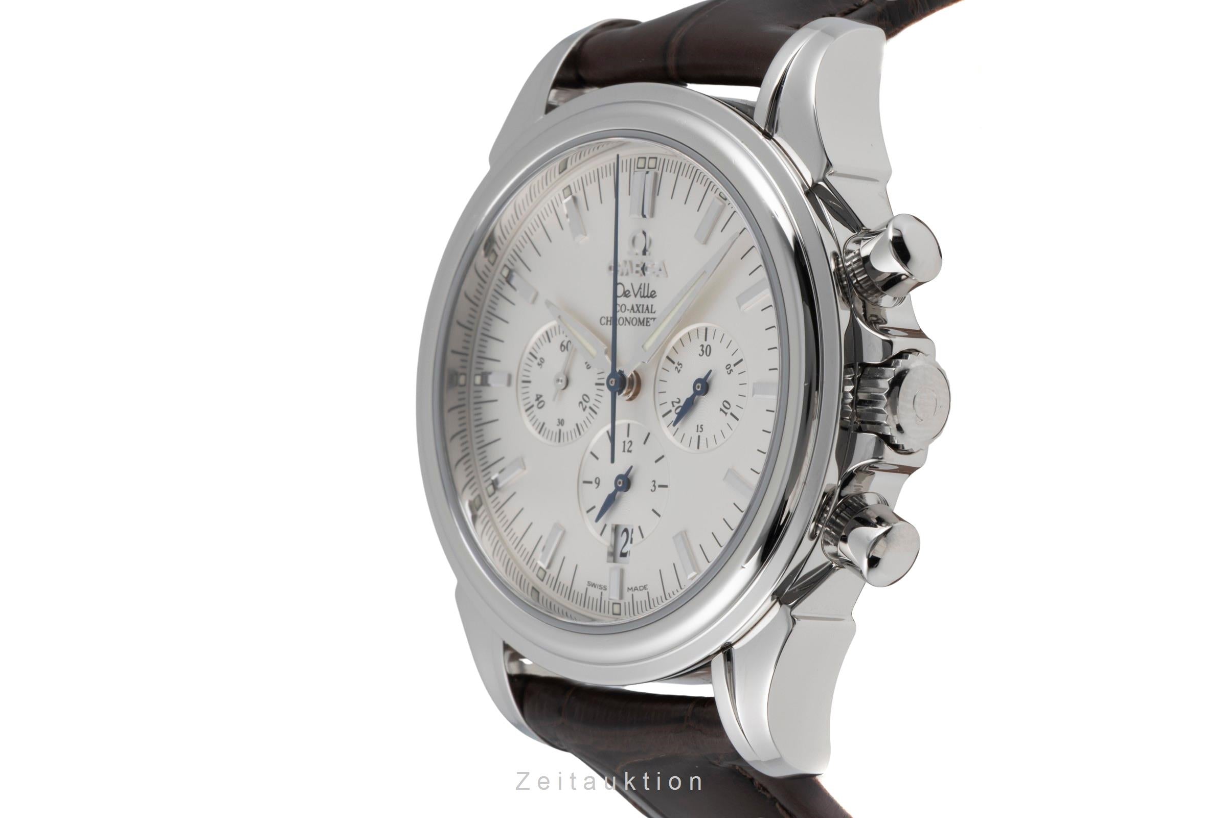 Omega De Ville Chronograph Co-Axial Automatik Stahl Herrenuhr Ref 4841.31.00 B&P [2600972]