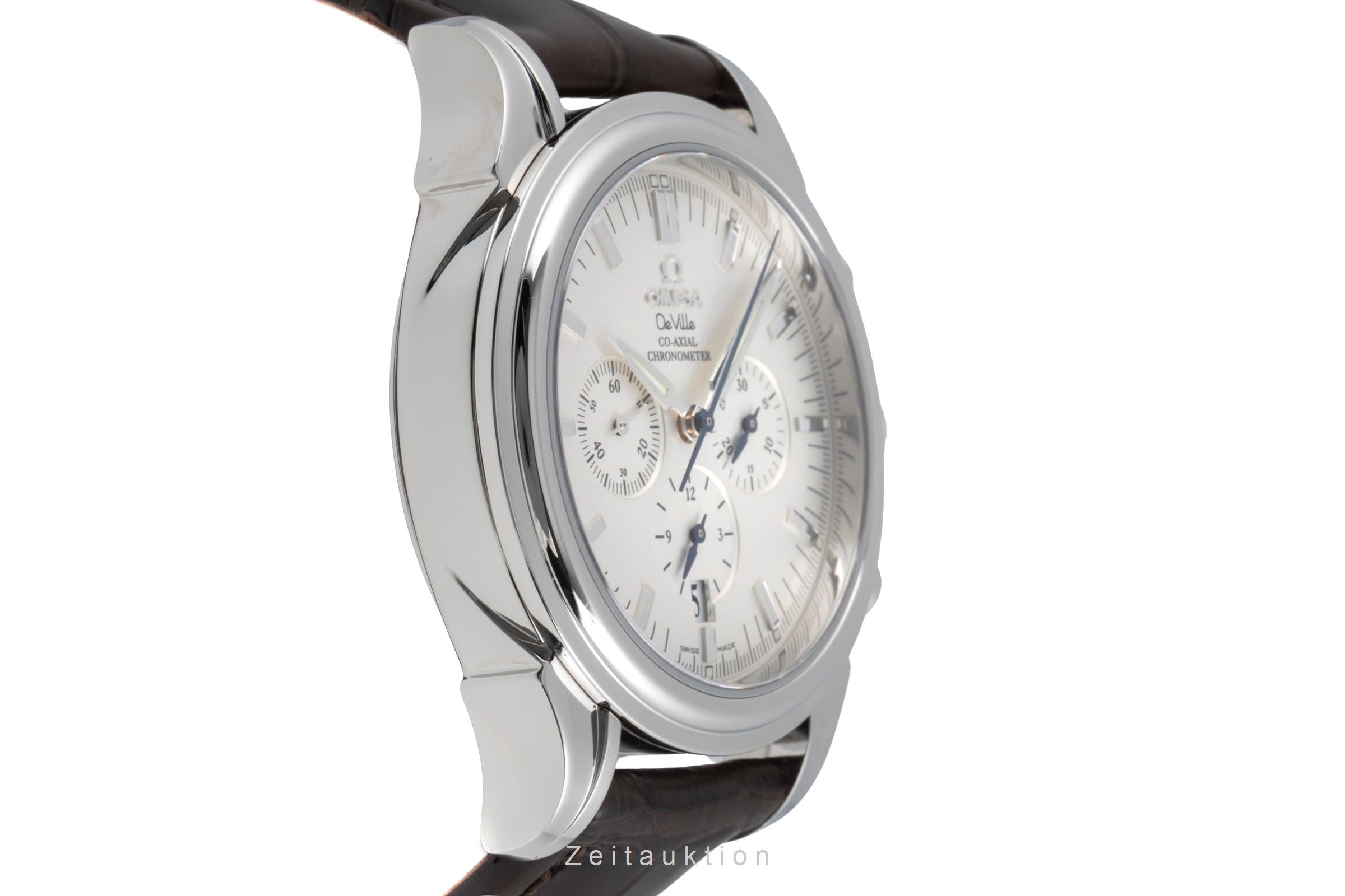Omega De Ville Chronograph Co-Axial Automatik Stahl Herrenuhr Ref 4841.31.00 B&P [2600972]