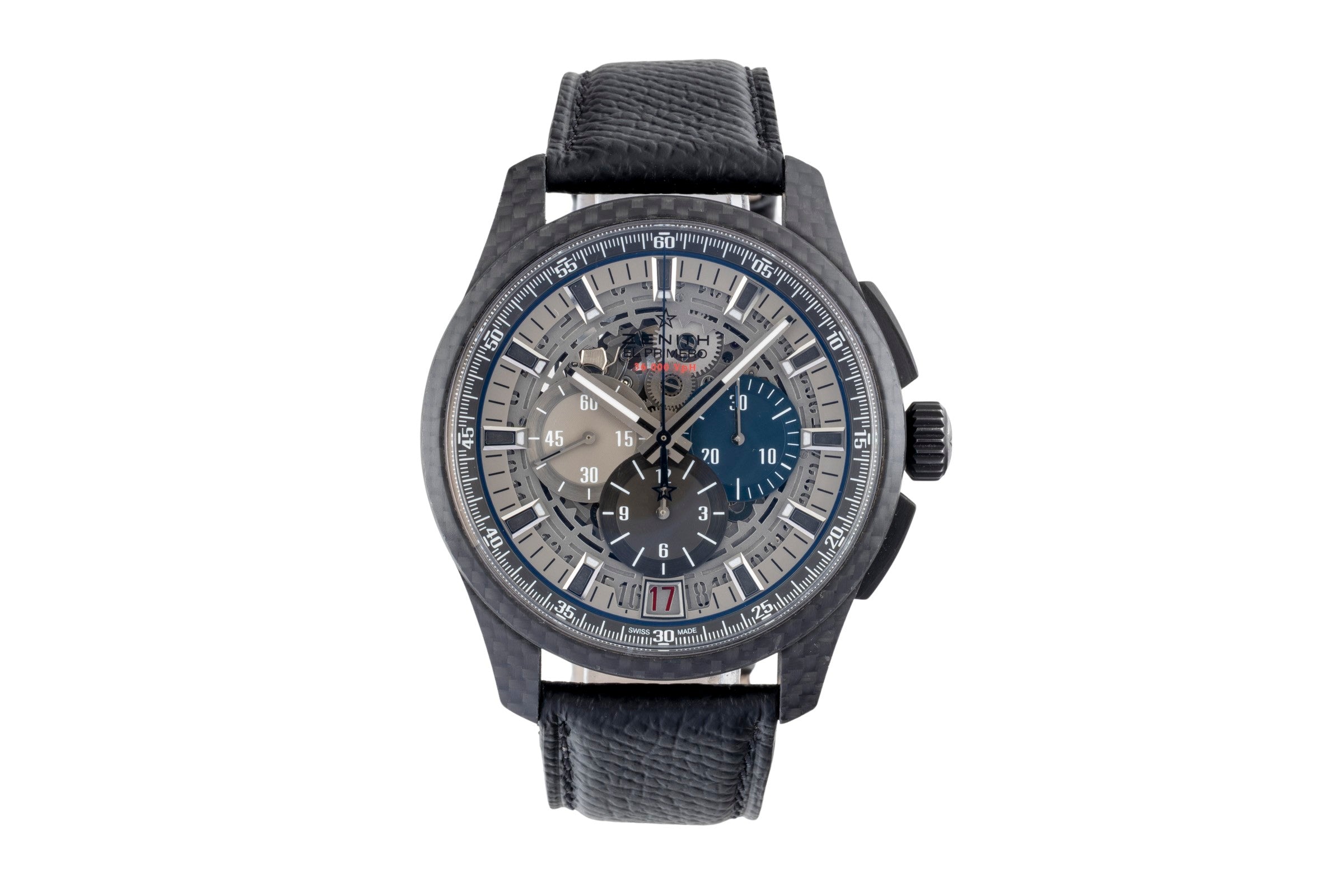Zenith El Primero cronógrafo carbono automático reloj para caballeros 10.2260.400/69.R573 Limited  [2600974]