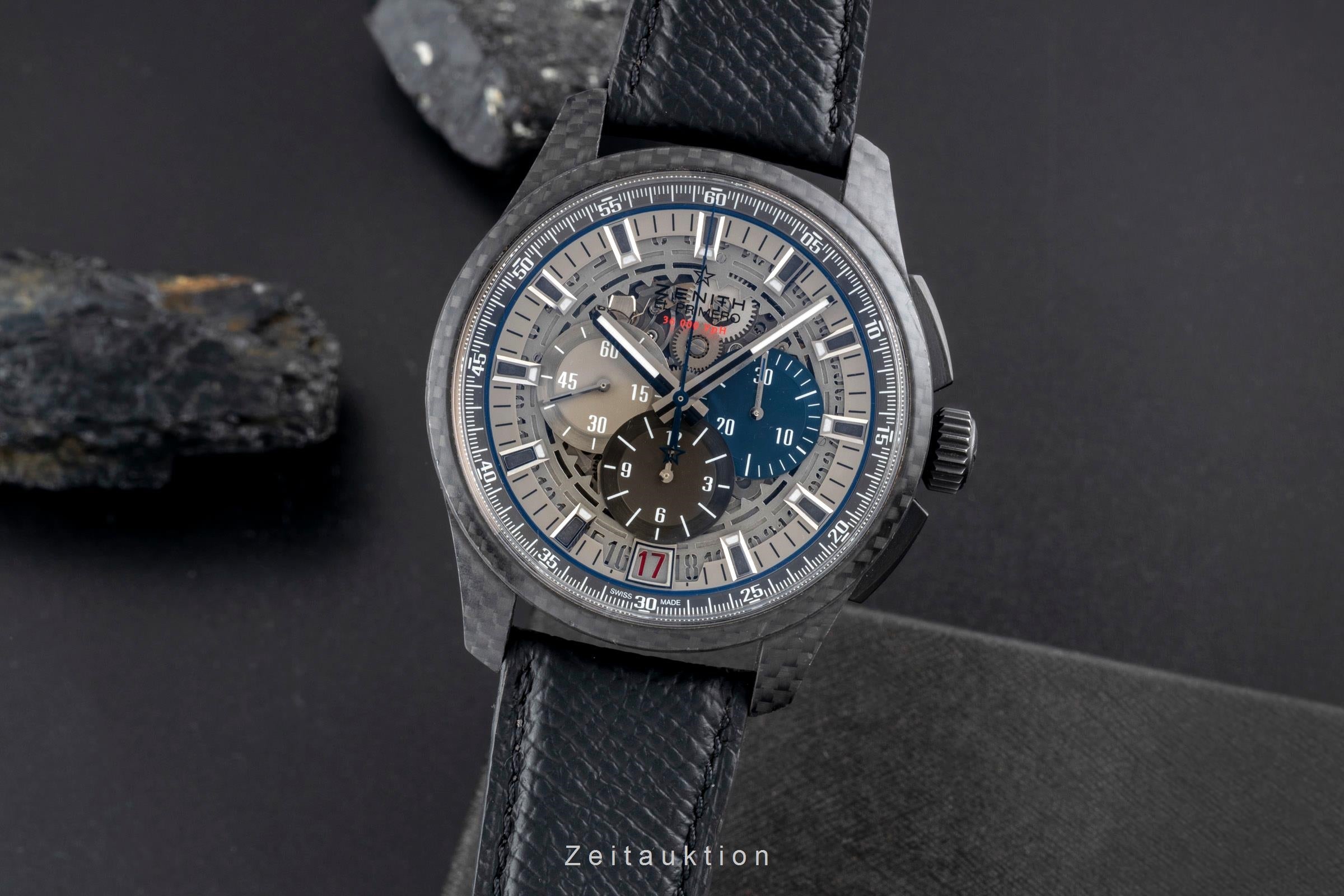 Zenith El Primero cronógrafo carbono automático reloj para caballeros 10.2260.400/69.R573 Limited  [2600974]