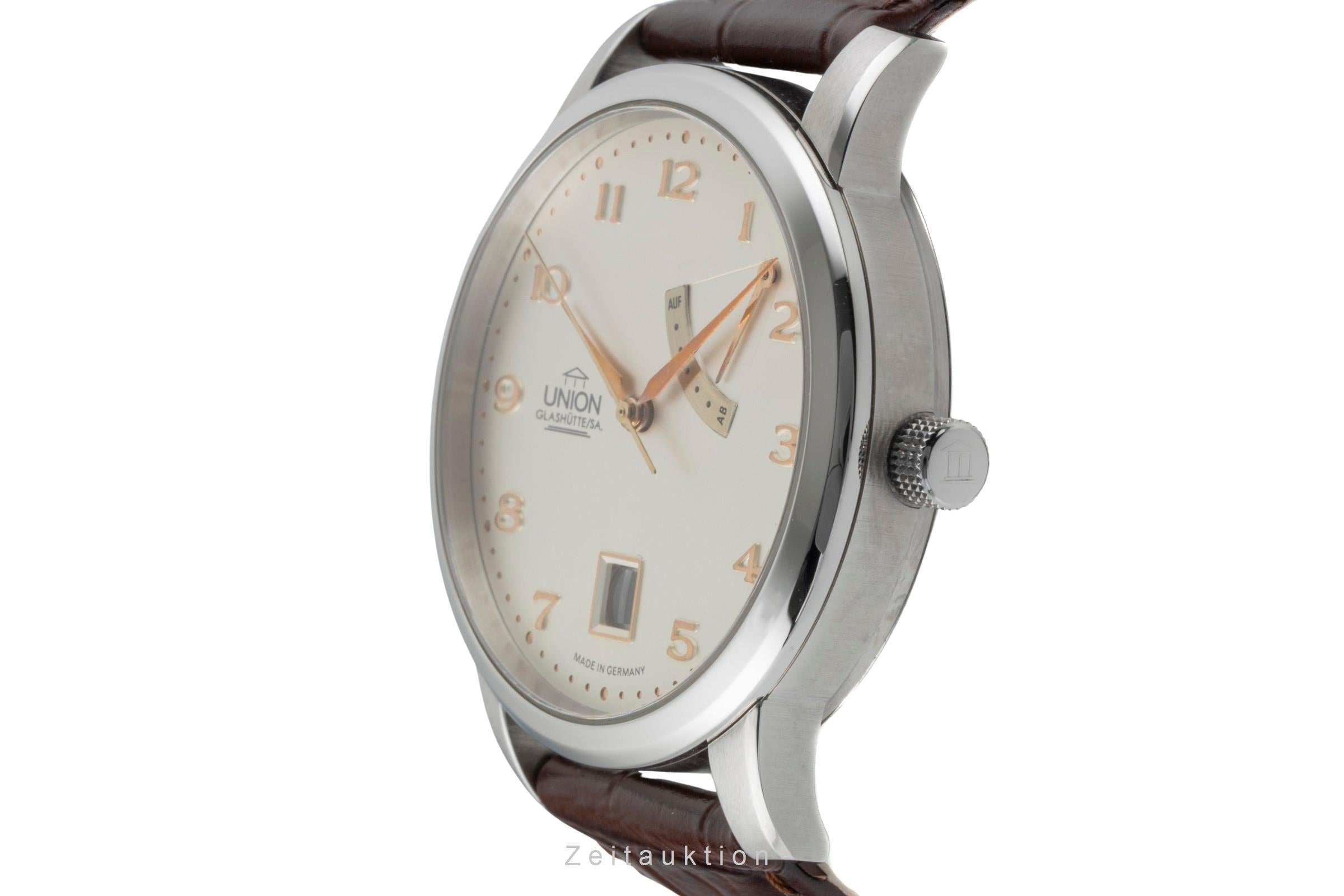 Union Glashütte Diplomat acero automático reloj para caballeros 26.44.16.02.10  [2600976]