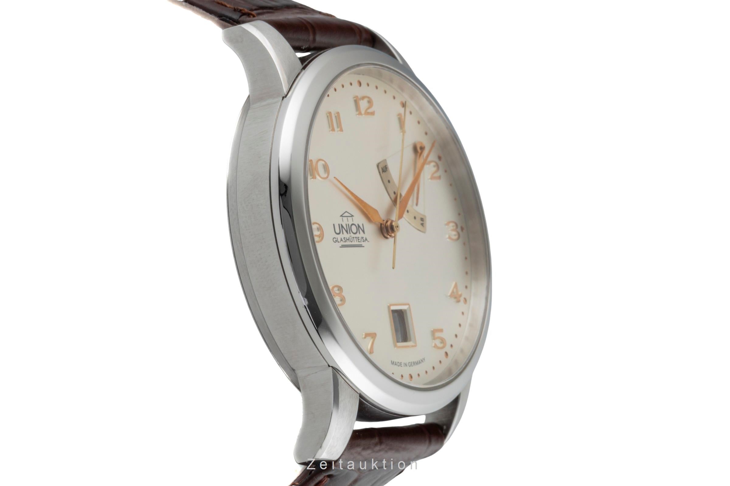 Union Glashütte Diplomat acero automático reloj para caballeros 26.44.16.02.10  [2600976]