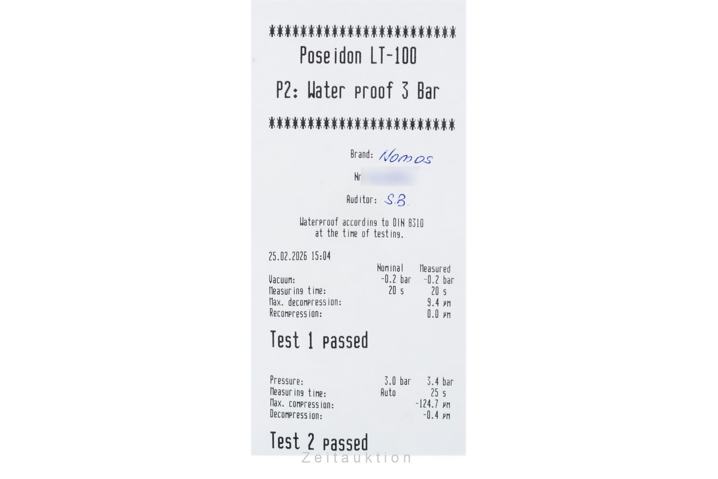 Nomos Tetra steel manual winding unisex 408  [2600979]