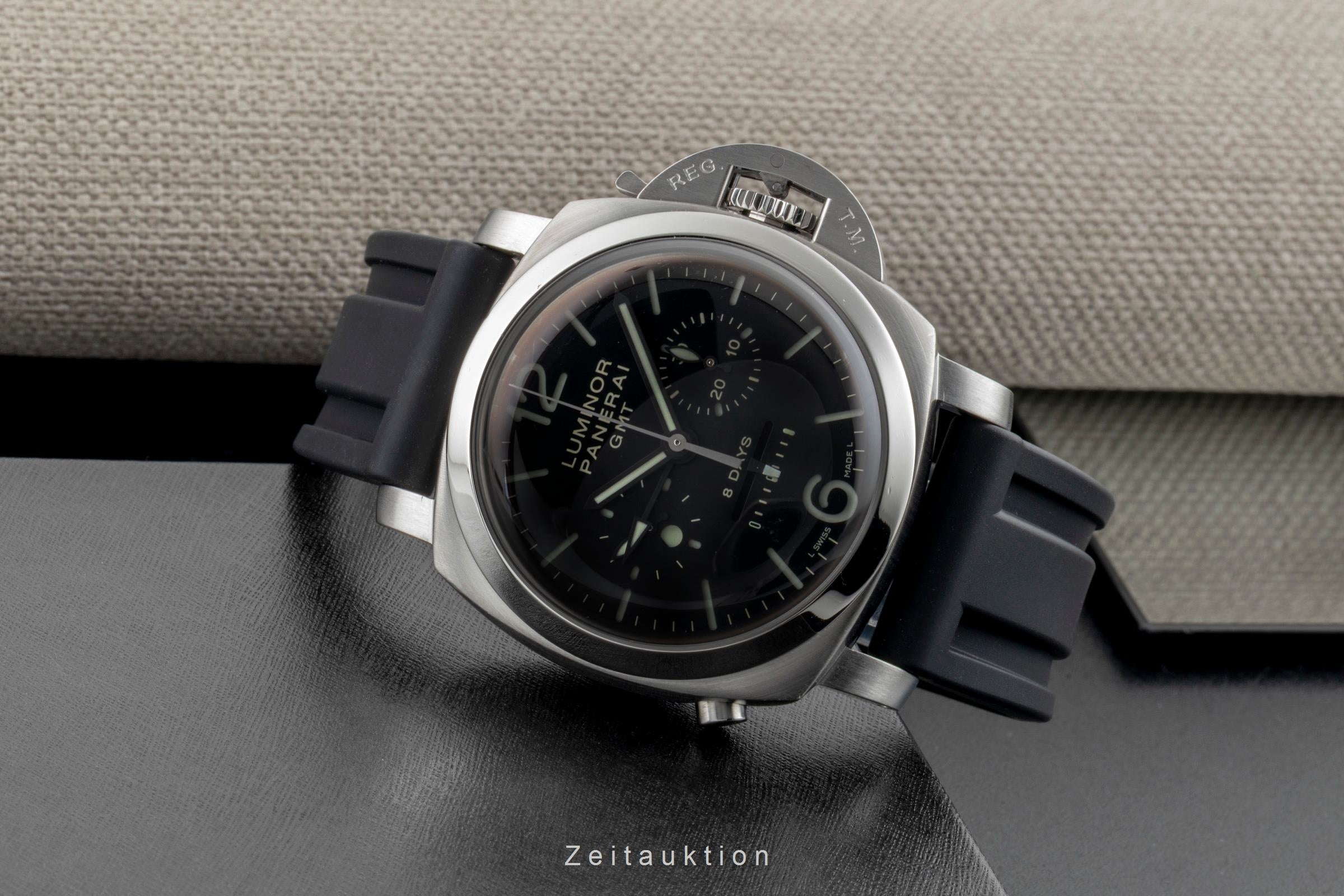 Panerai Luminor GMT chronograph steel manual winding men's watch PAM00275  [2600980]