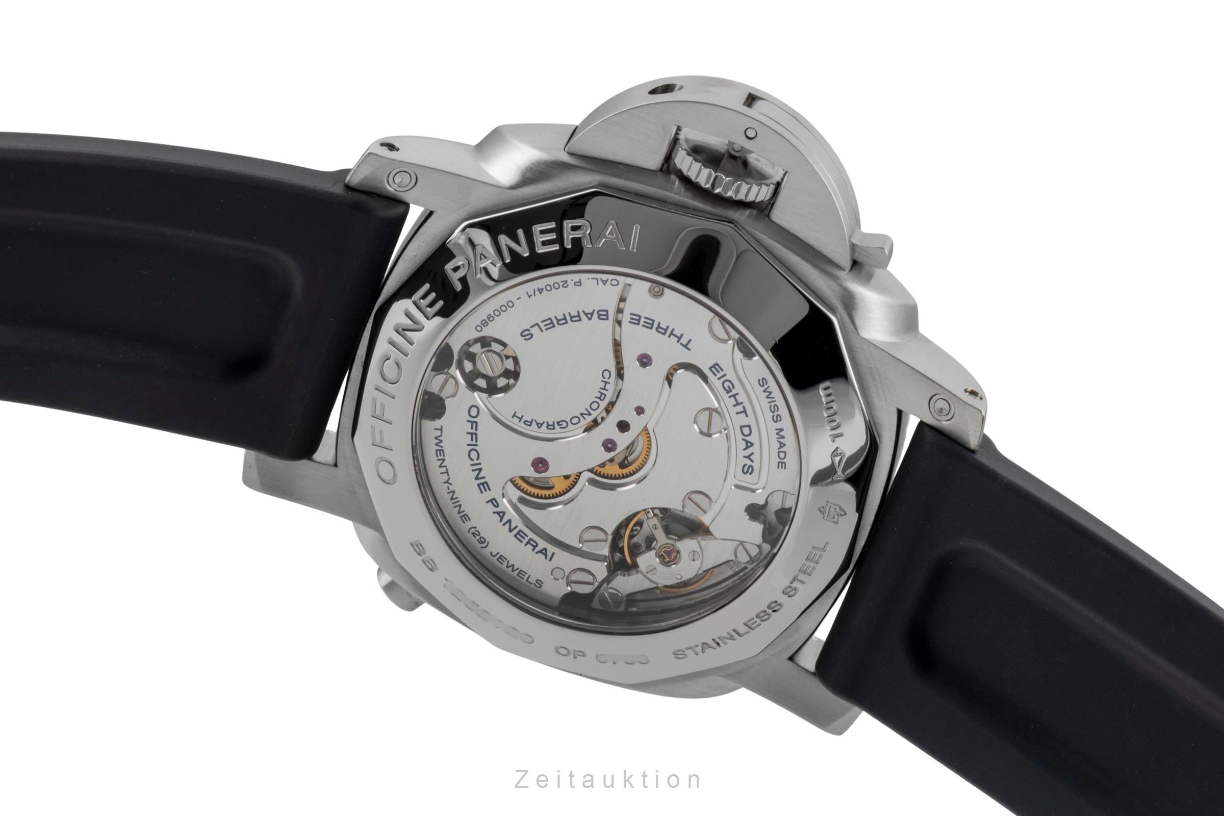 Panerai Luminor GMT chronograph steel manual winding men's watch PAM00275  [2600980]