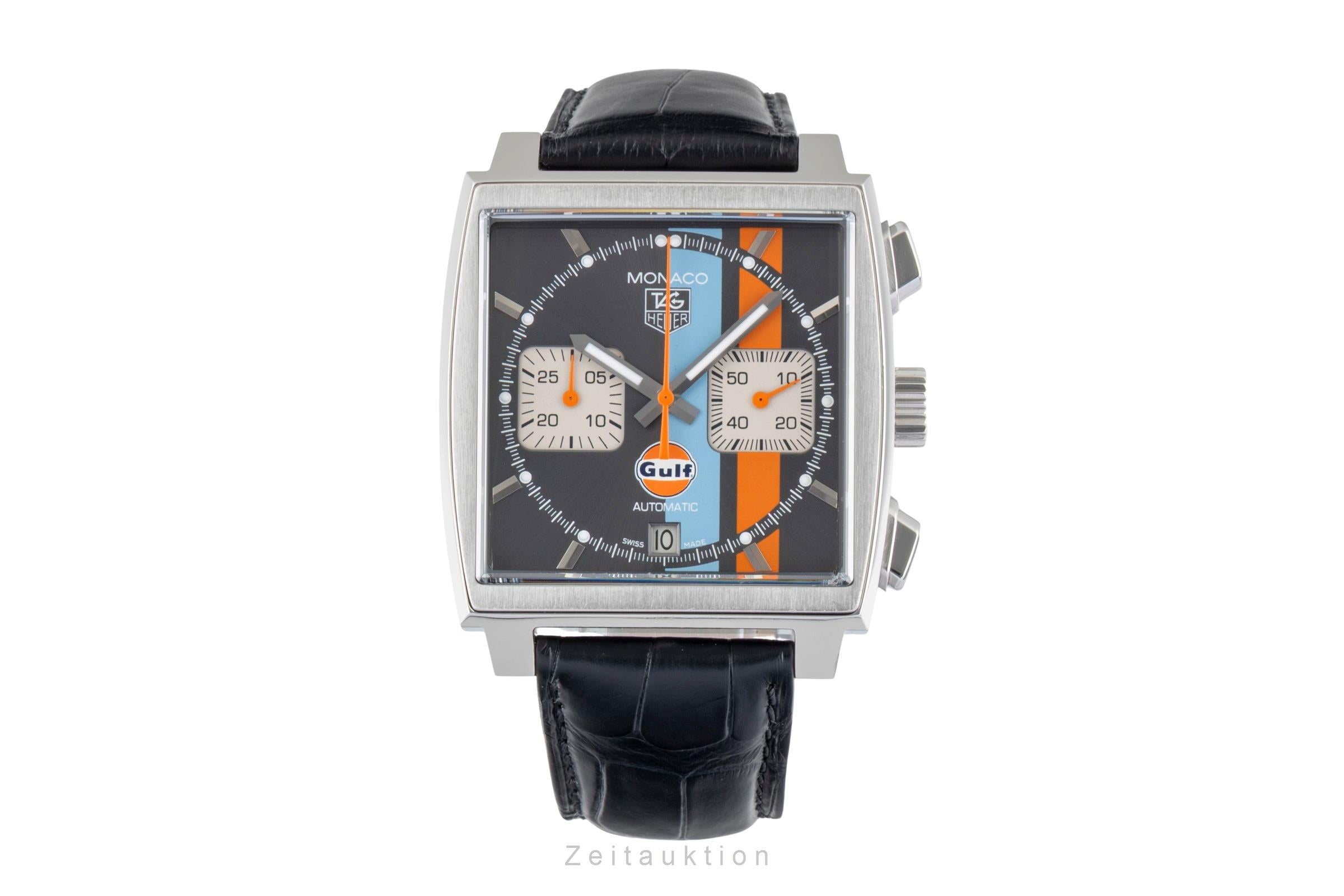 Tag Heuer Monaco chronograph steel automatic men's watch CAW2113. FC6250 Limited  [2600981]