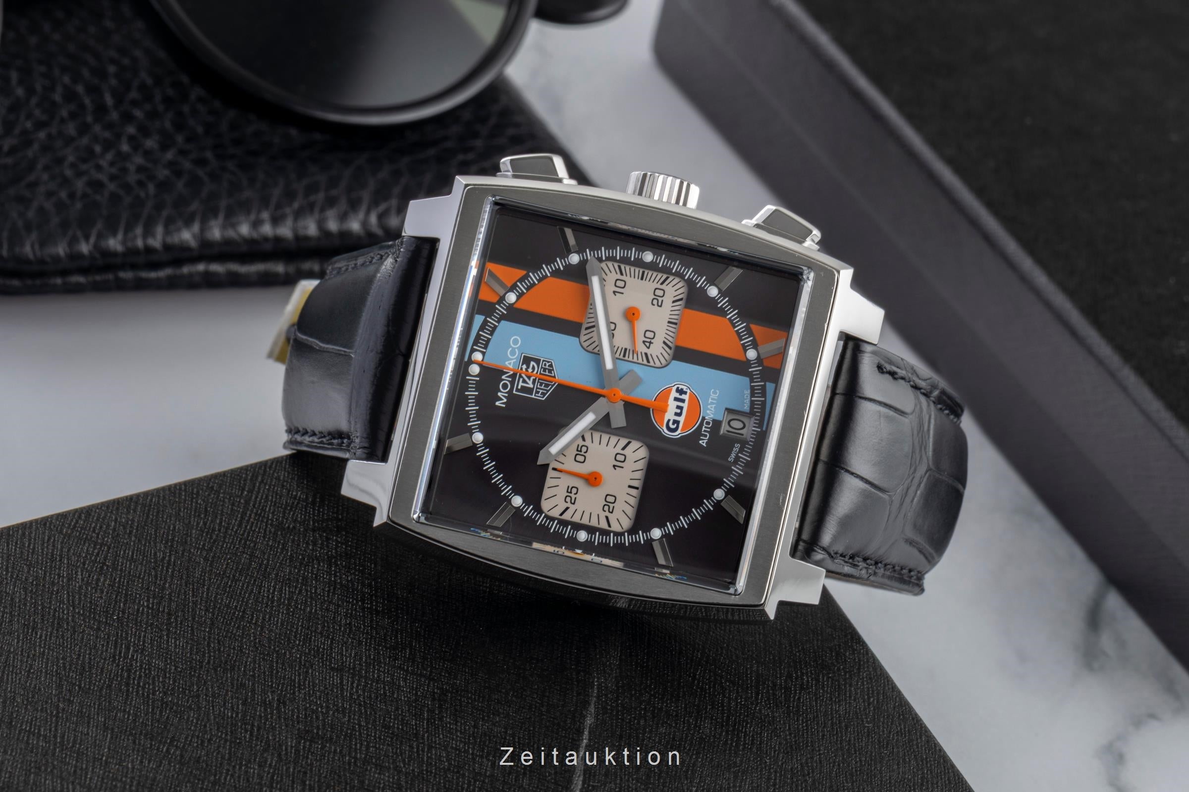 Tag Heuer Monaco chronograph steel automatic men's watch CAW2113. FC6250 Limited  [2600981]