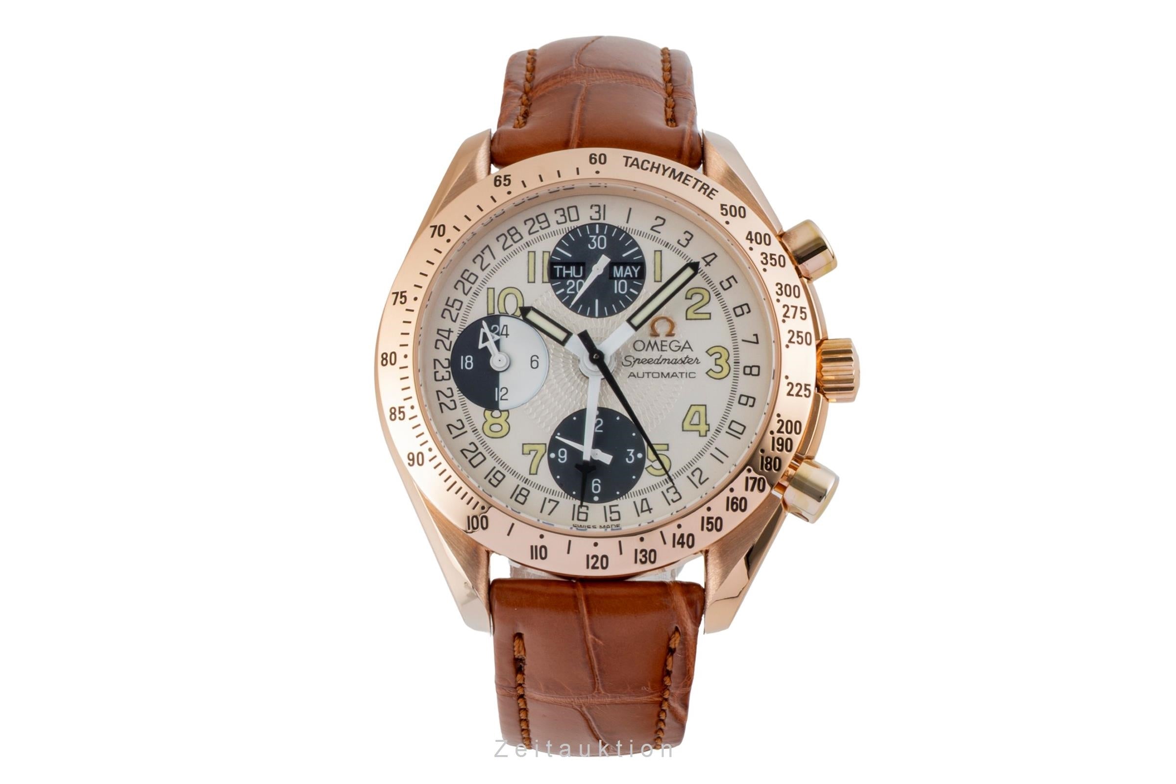 Omega Speedmaster Day-Date Chronograph 18k Roségold 175.0084 Papiere 1999 [2600982]