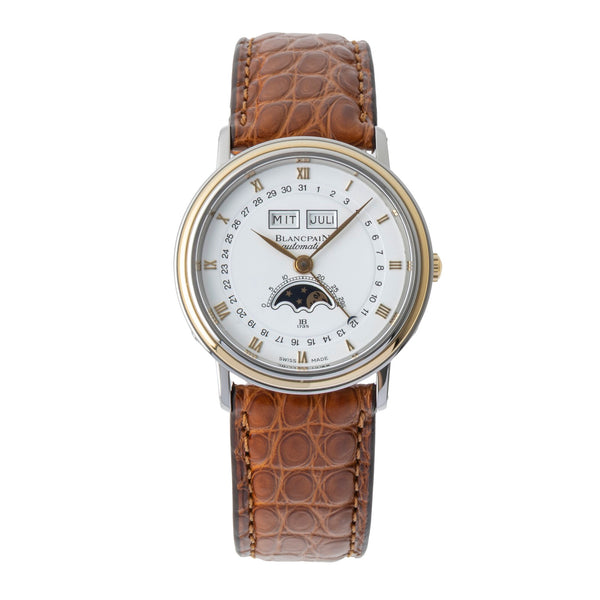 Blancpain Villeret acier / or  automatique montre pour hommes 6595  [2600983]