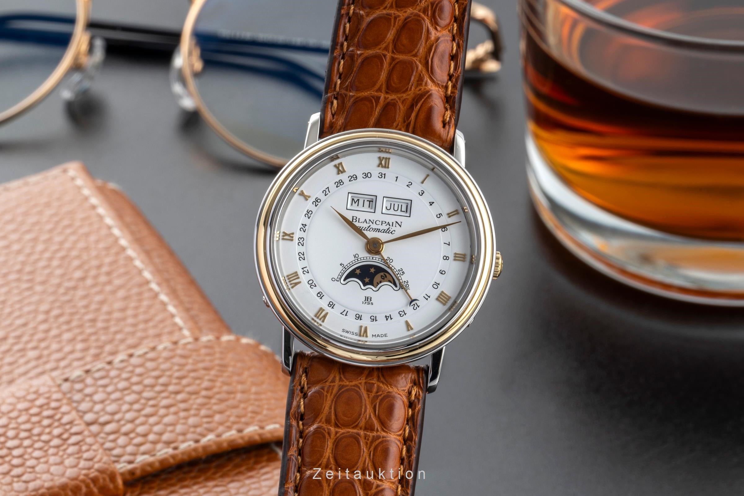 Blancpain Villeret steel / gold automatic Kal. 953 Ref. 6595 | 2600983