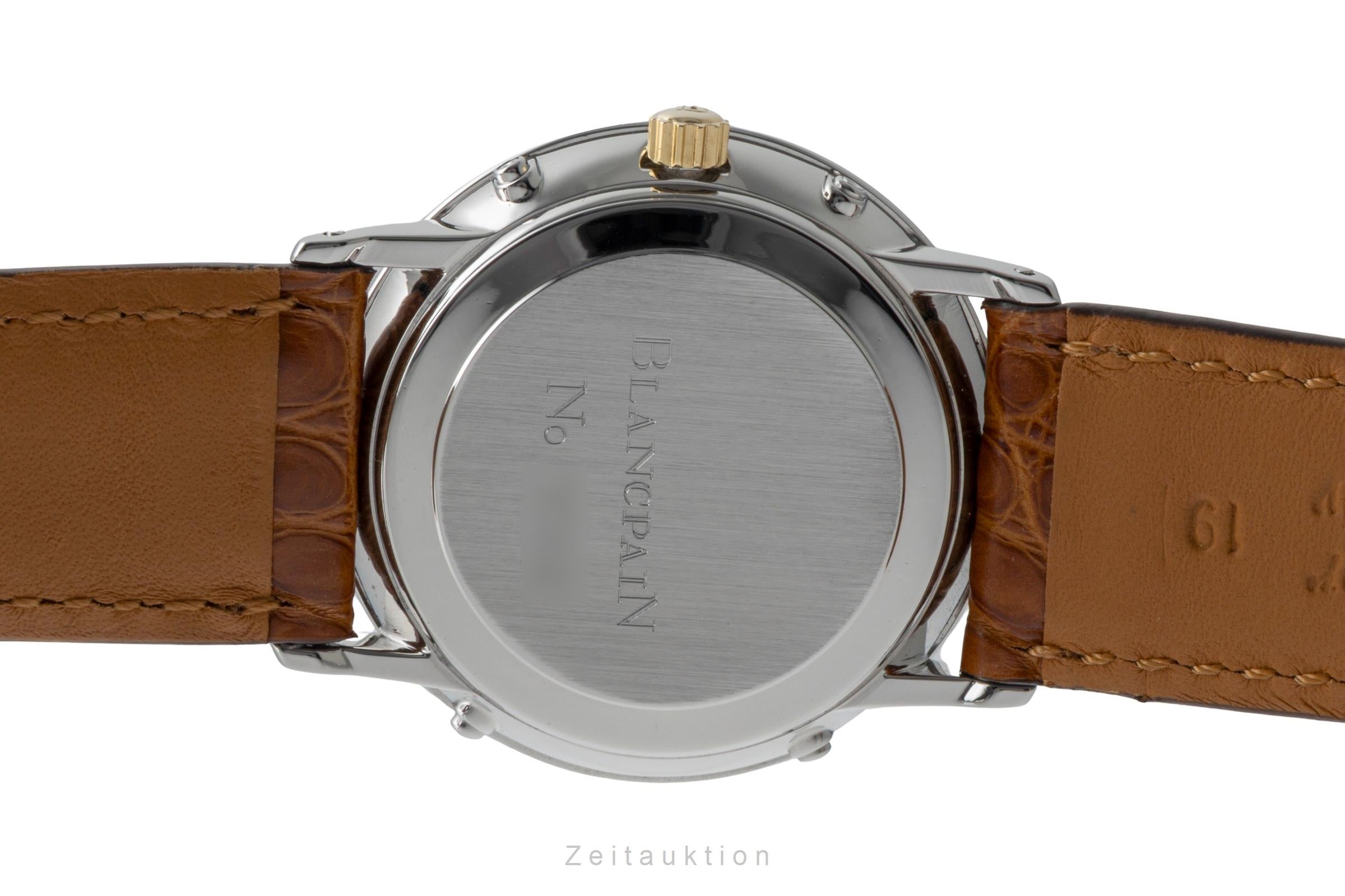 Blancpain Villeret acier / or  automatique montre pour hommes 6595  [2600983]