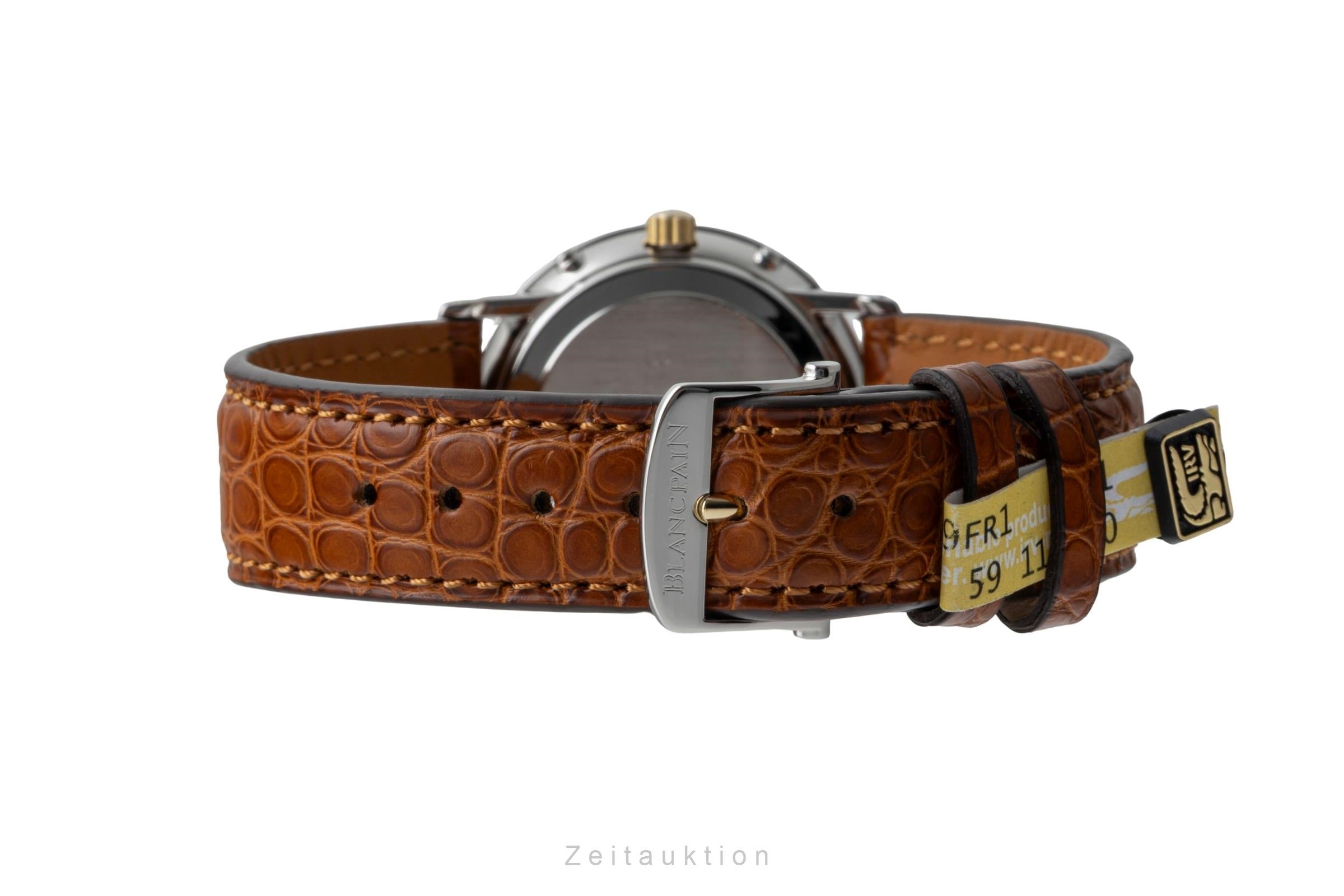 Blancpain Villeret acier / or  automatique montre pour hommes 6595  [2600983]