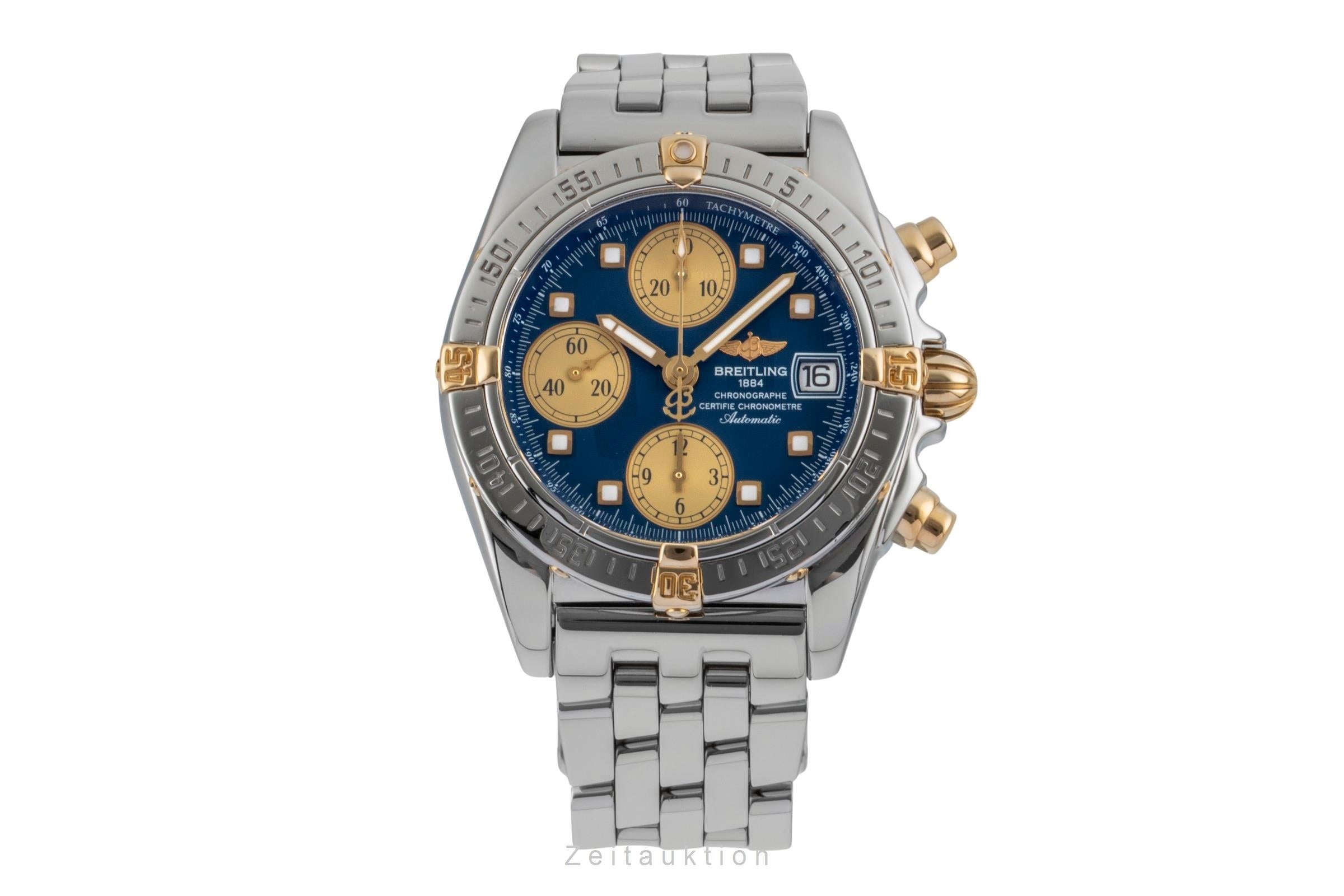 Breitling Cockpit chronograph steel / gold automatic Kal. B13 Ref