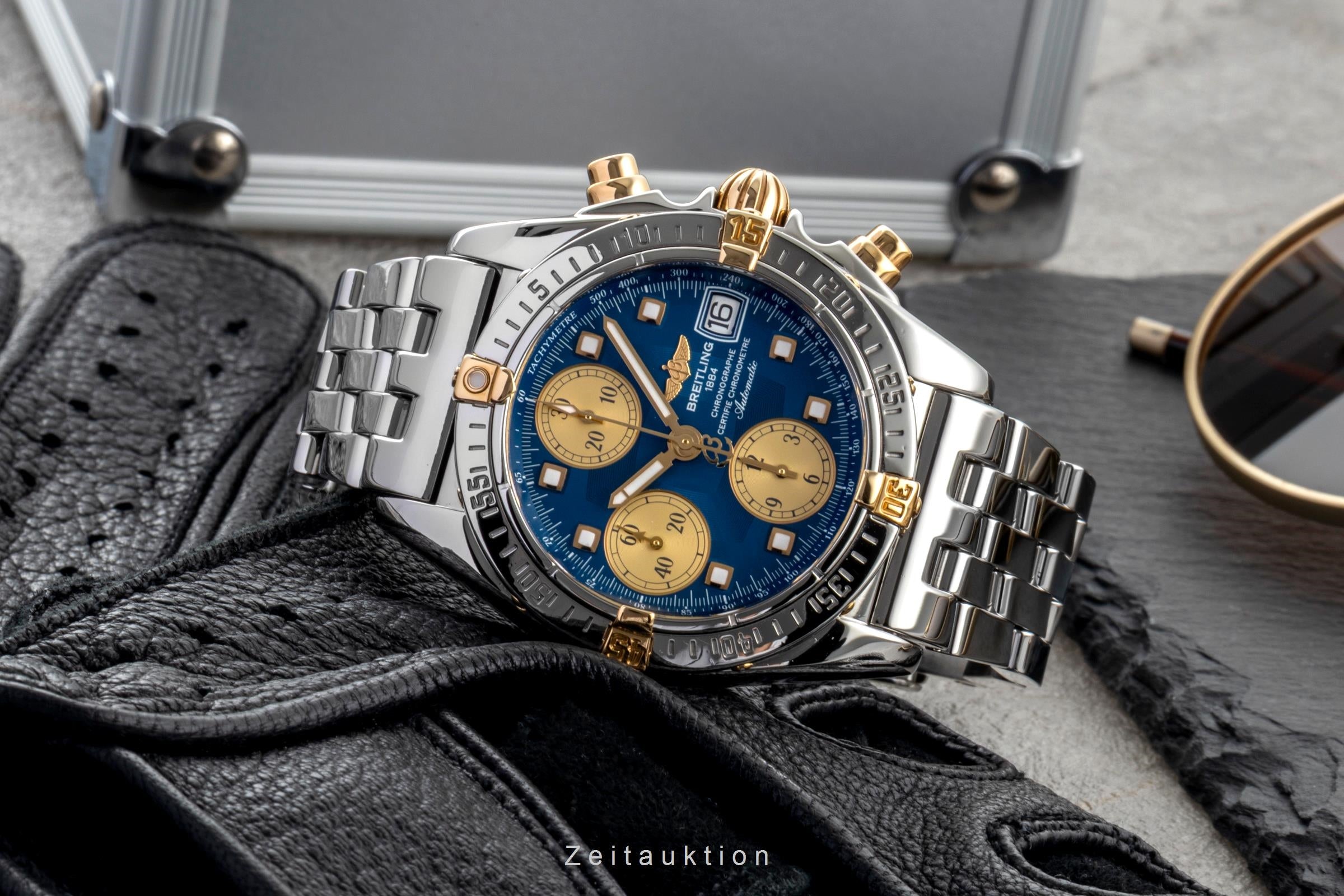 Breitling Cockpit chronograph steel / gold automatic Kal. B13 Ref