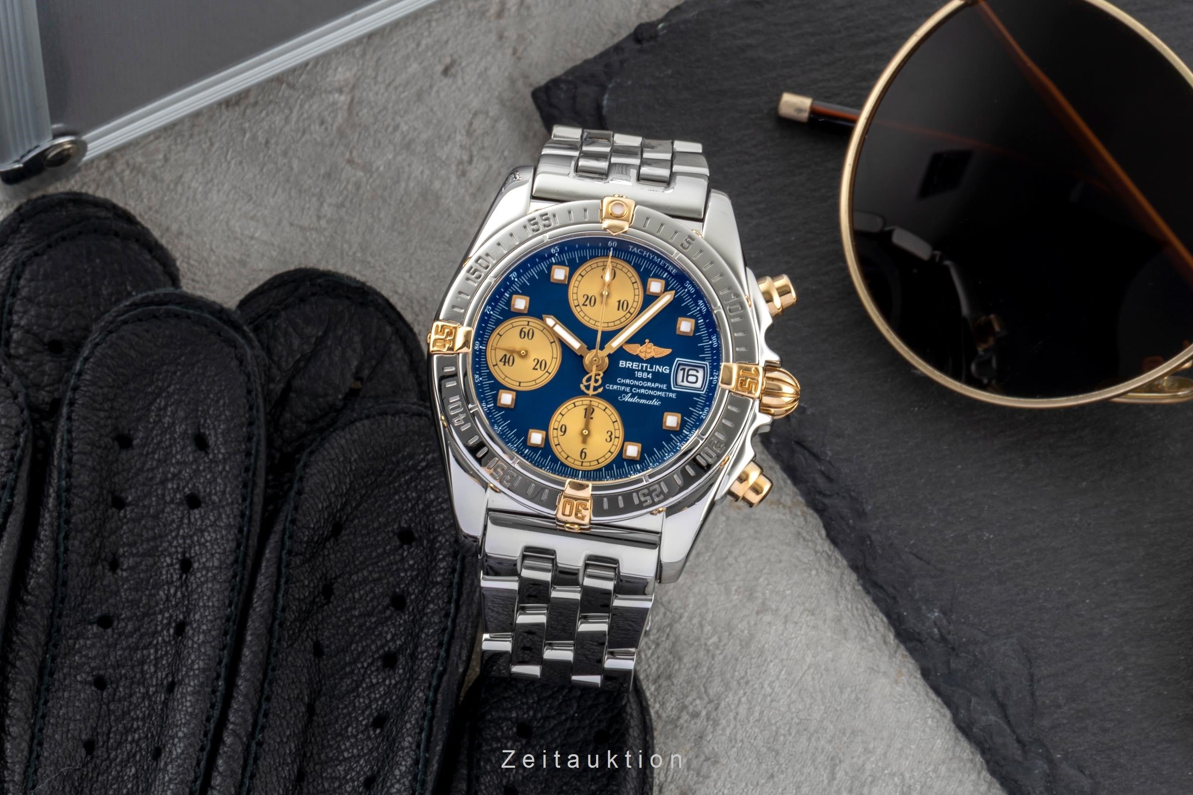 Breitling Cockpit chronograph steel / gold automatic Kal. B13 Ref
