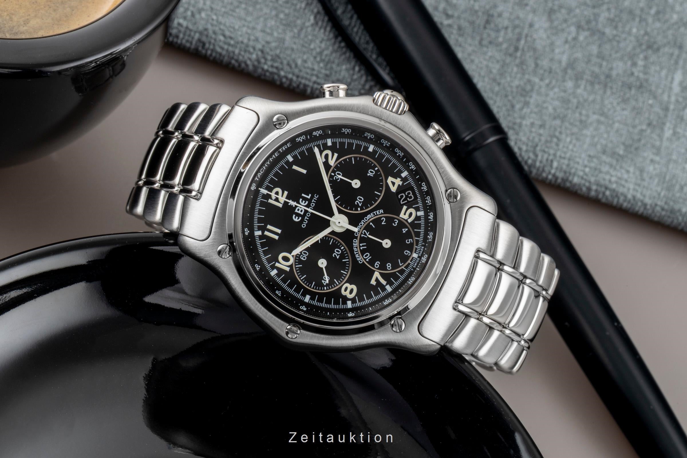 Ebel Le Modulor Chronograph Edelstahl Automatik Herrenuhr Ref. E9137240 Box  [2600993]