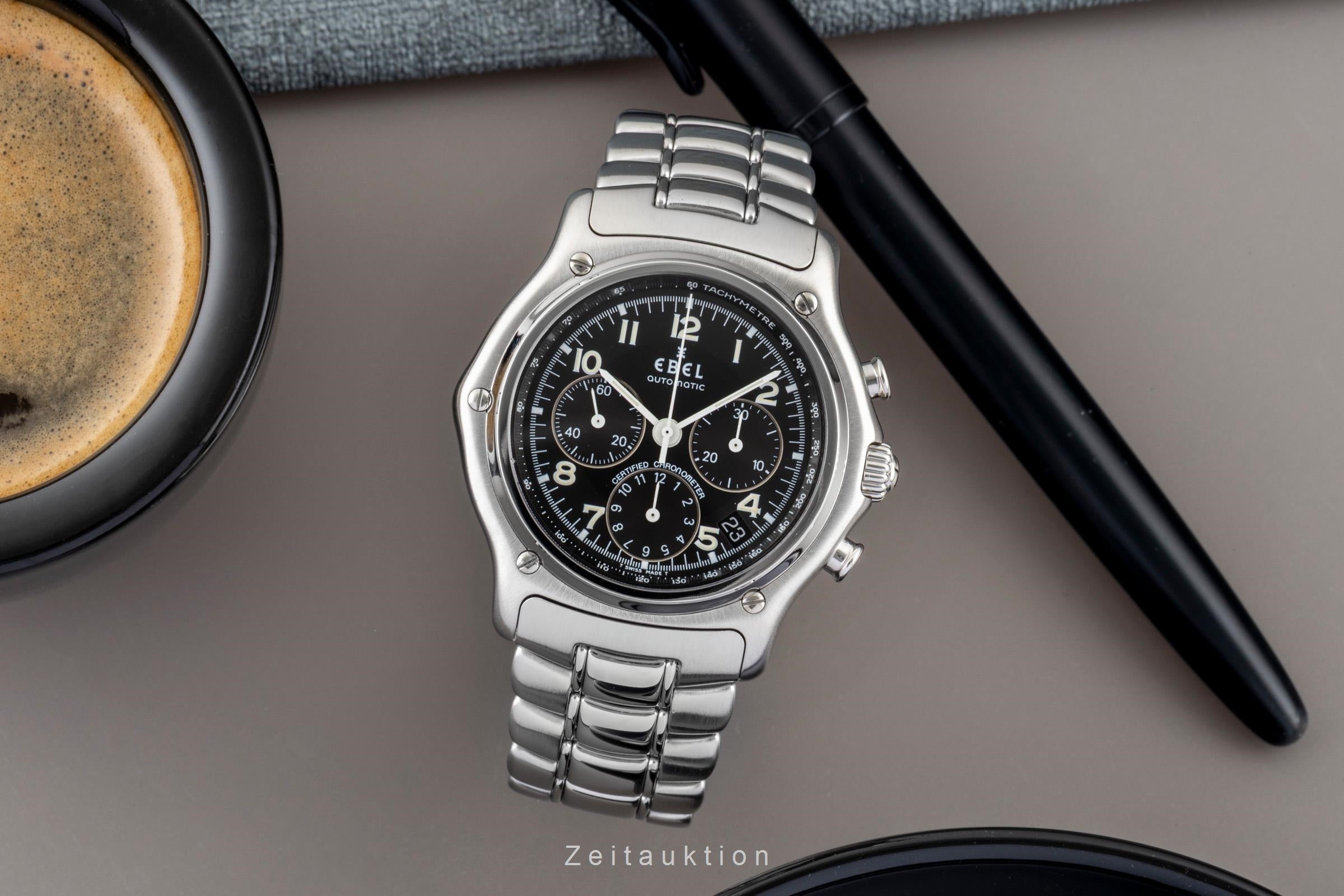 Ebel Le Modulor Chronograph Edelstahl Automatik Herrenuhr Ref. E9137240 Box  [2600993]