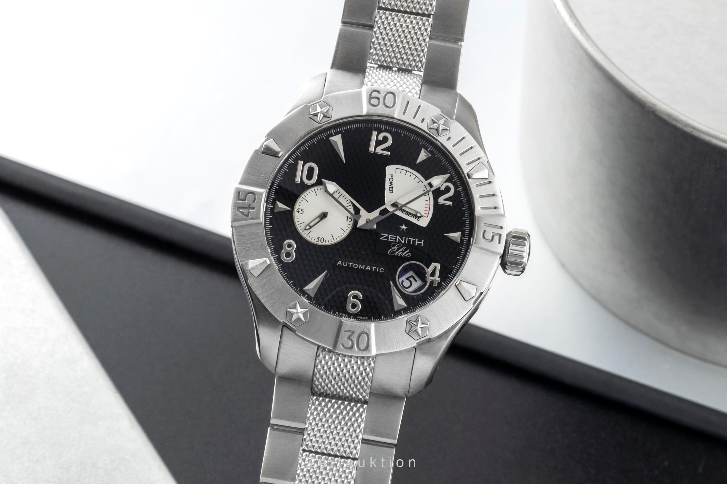 Zenith Defy Stahl Automatik Herrenuhr Ref 03.0516.685/21.M516 Box & Papiere 2008 [2600994]