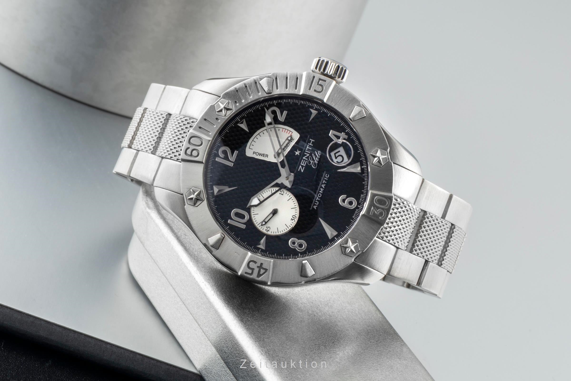 Zenith Defy Stahl Automatik Herrenuhr Ref 03.0516.685/21.M516 Box & Papiere 2008 [2600994]