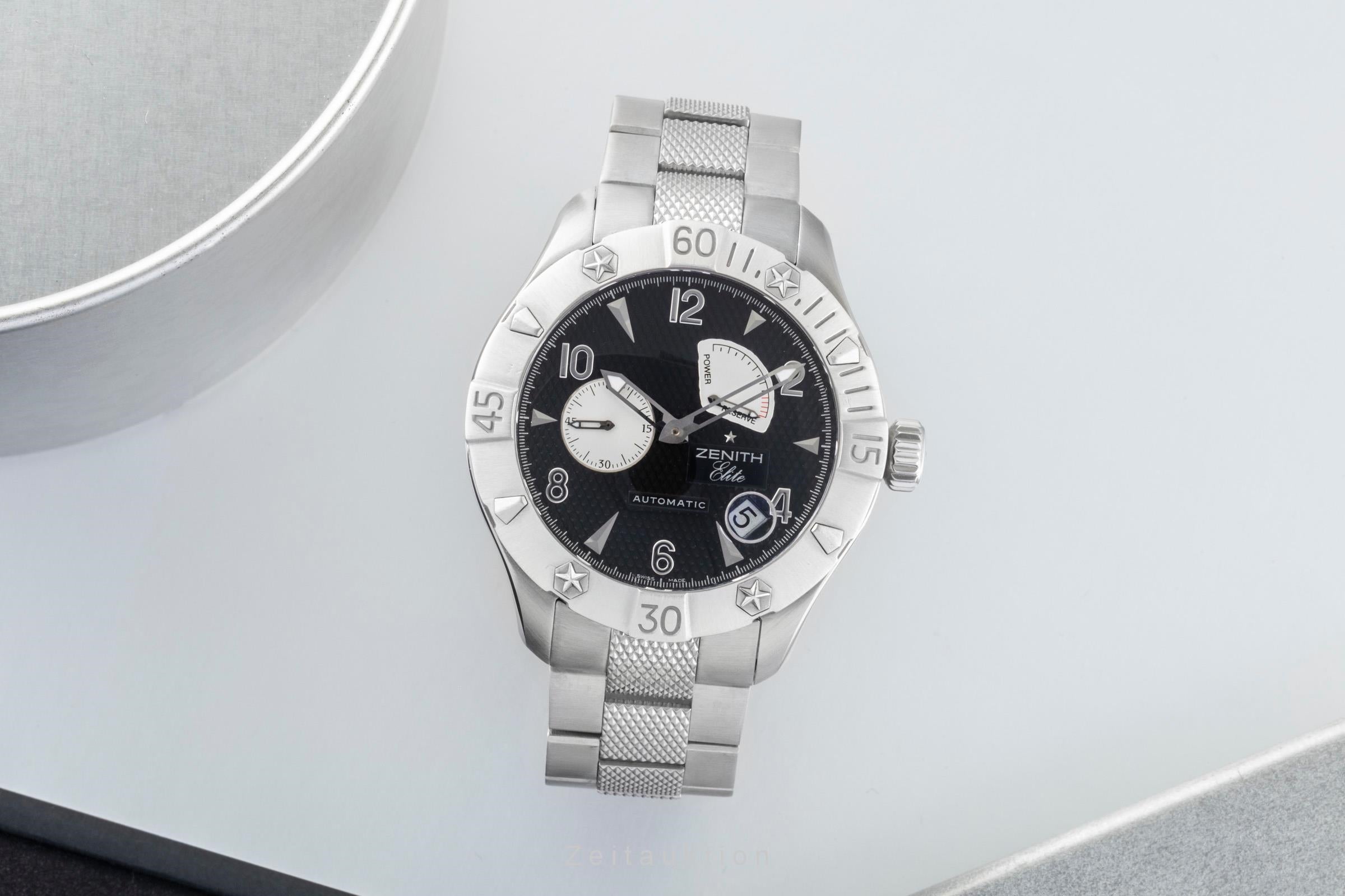 Zenith Defy Stahl Automatik Herrenuhr Ref 03.0516.685/21.M516 Box & Papiere 2008 [2600994]