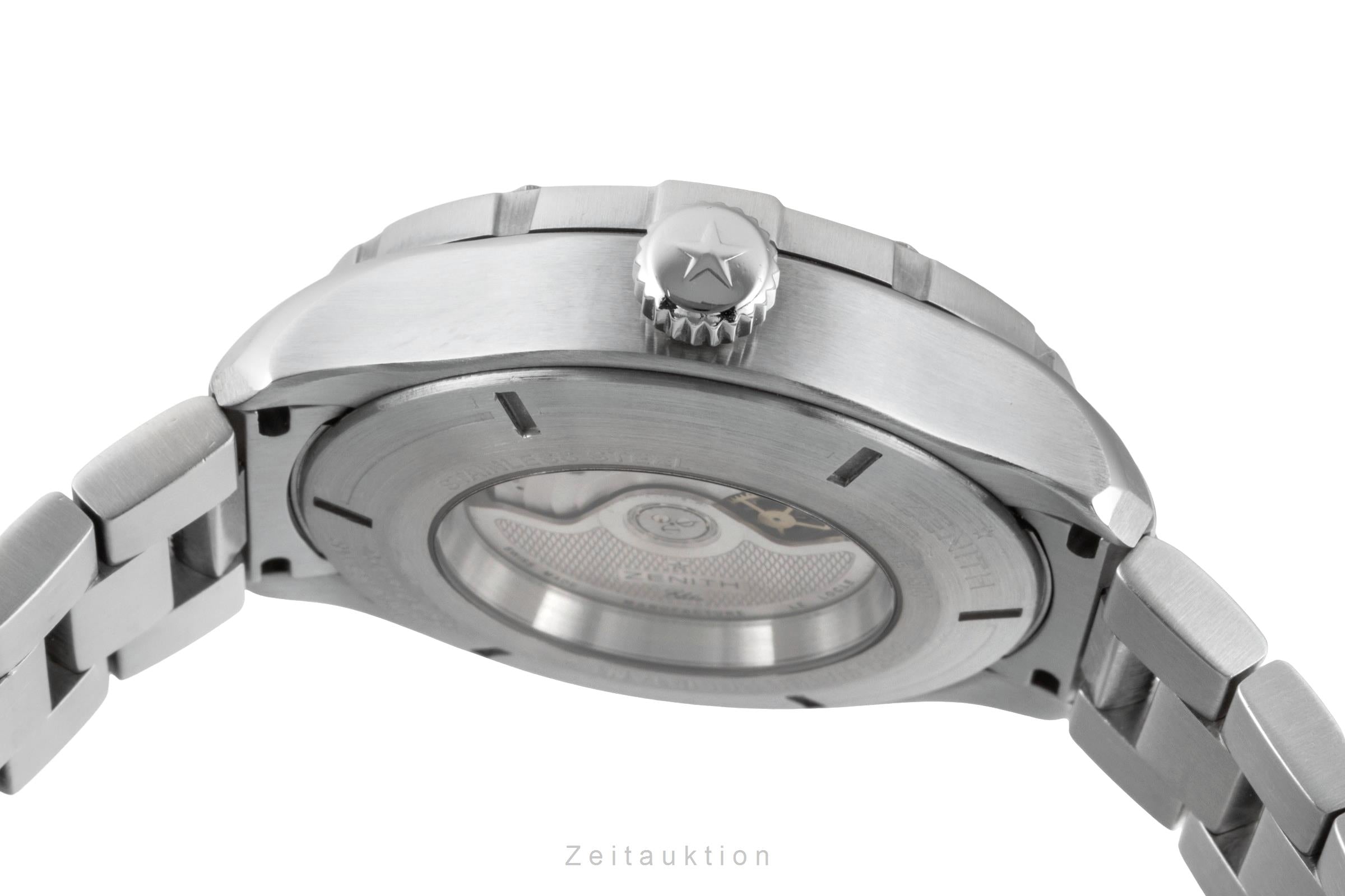 Zenith Defy Stahl Automatik Herrenuhr Ref 03.0516.685/21.M516 Box & Papiere 2008 [2600994]