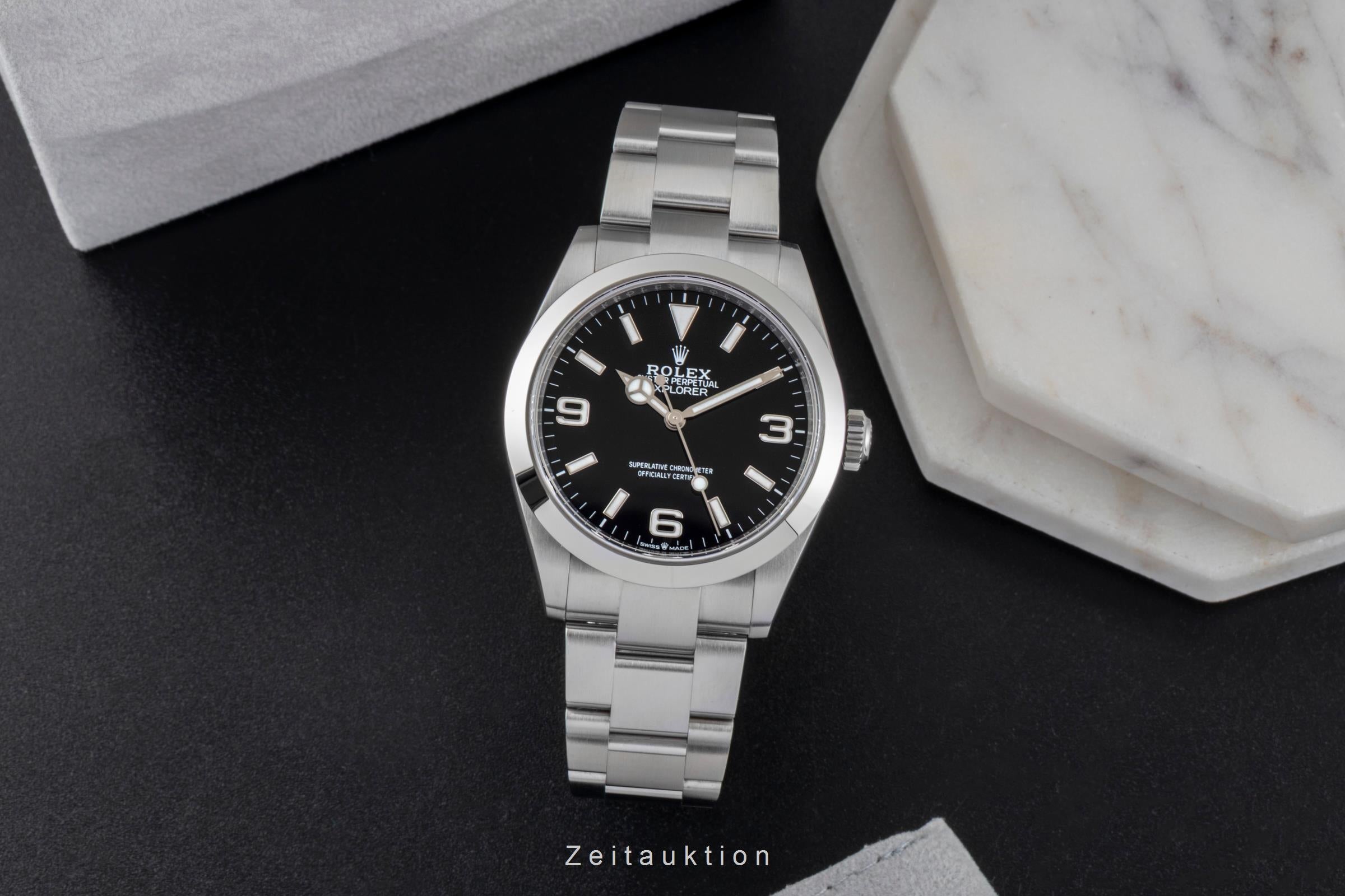 Rolex Explorer acier automatique montre pour hommes 224270  [2600995]