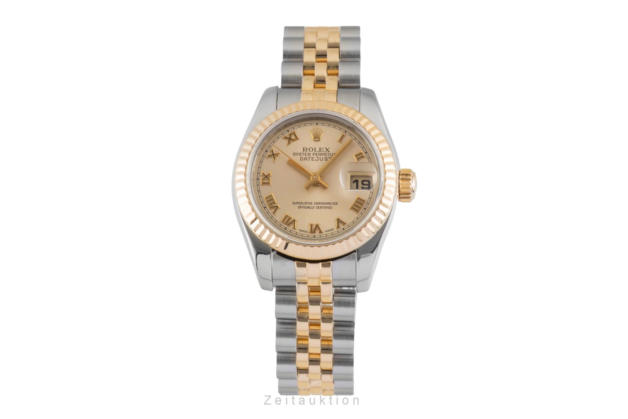 Rolex Lady Datejust Stahl / Gold Automatik Oyster Perpetual Ref 179173 B&P 2005 [2600997]