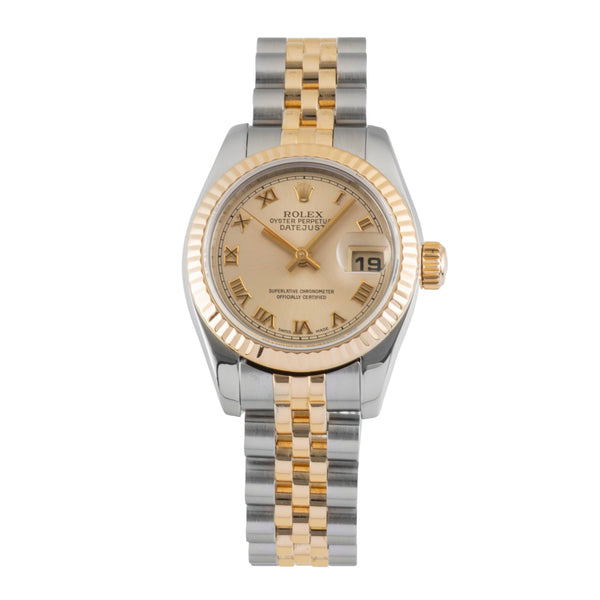 Rolex Lady Datejust Stahl / Gold Automatik Oyster Perpetual Ref 179173 B&P 2005 [2600997]