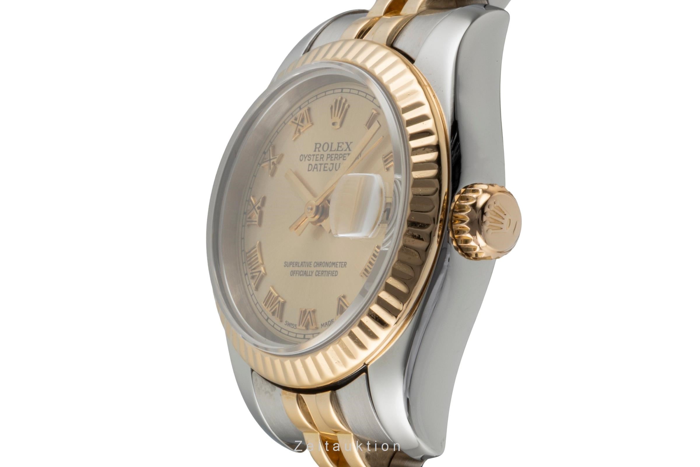 Rolex Lady Datejust Stahl / Gold Automatik Oyster Perpetual Ref 179173 B&P 2005 [2600997]