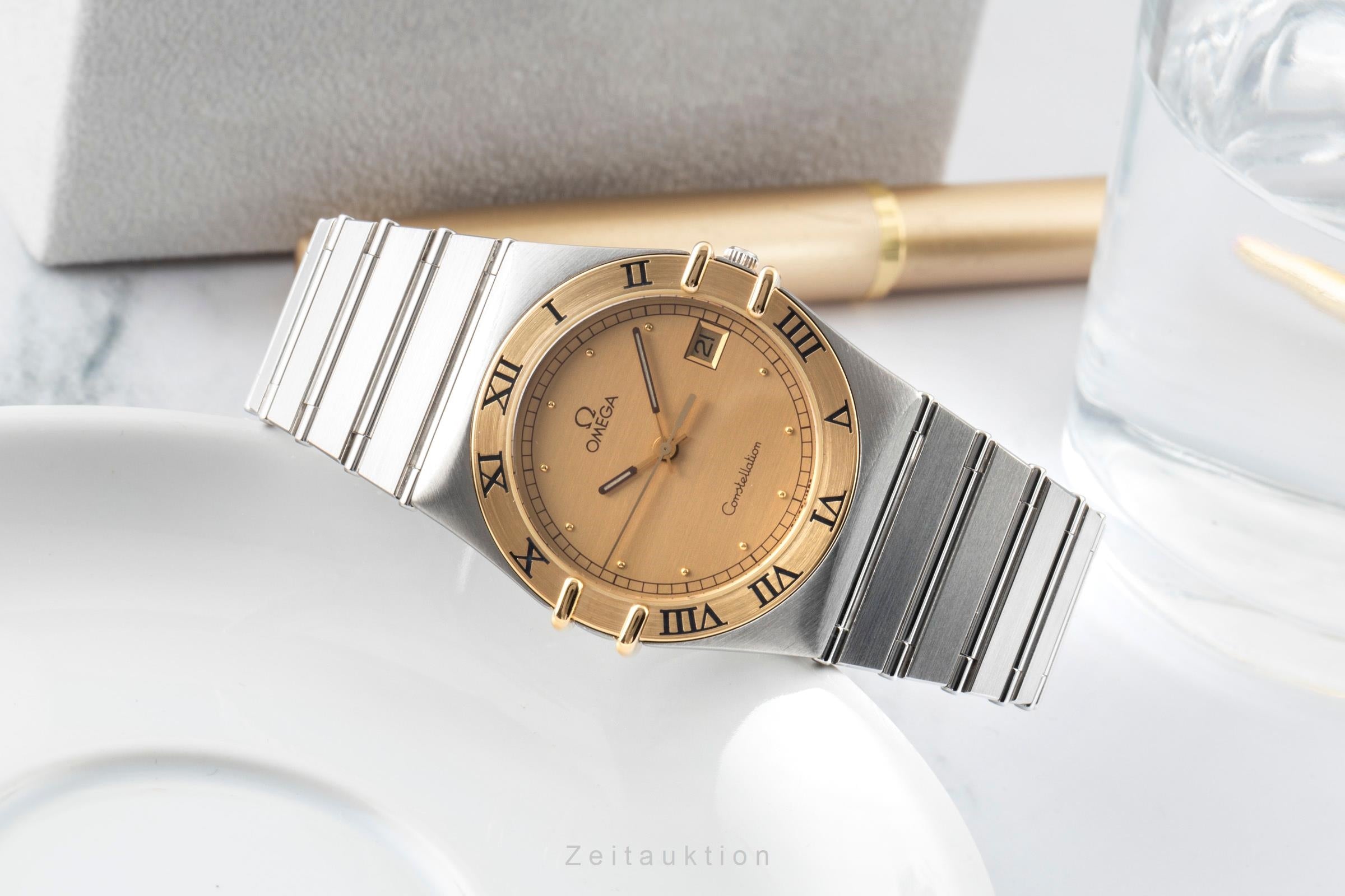 Omega Constellation acero / oro cuarzo reloj para caballeros 396.1070,  396.1080  [2601004]