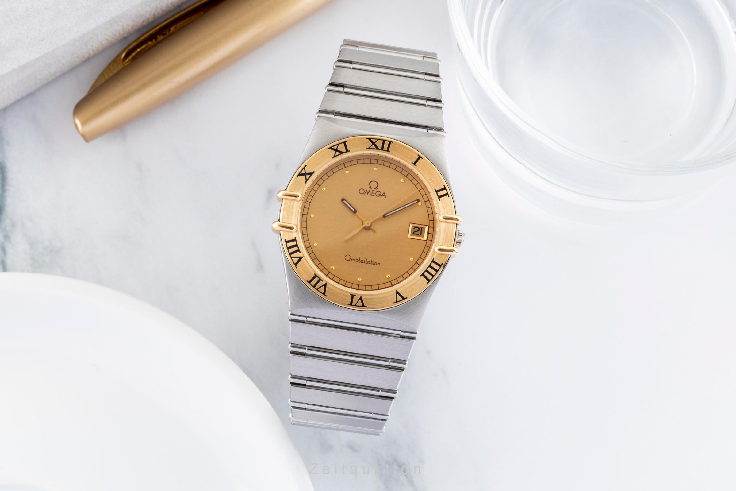 Omega Constellation acero / oro cuarzo reloj para caballeros 396.1070,  396.1080  [2601004]