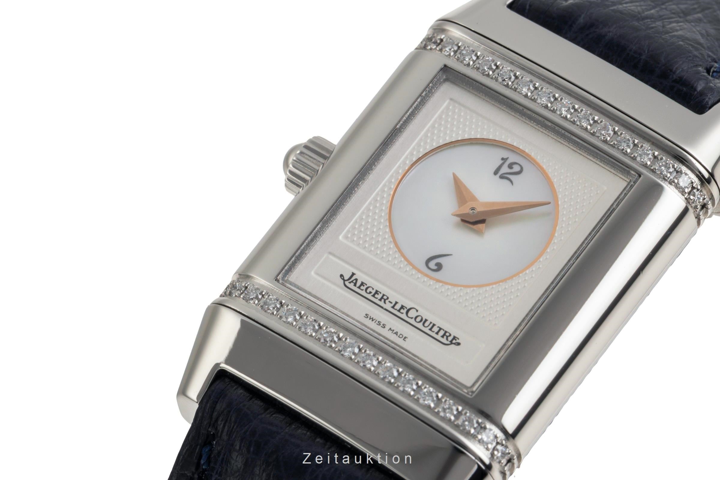 Jaeger LeCoultre Reverso Diamanten Handaufzug Ref. Q2668420 266.8.44 B&P 2012 [2601006]