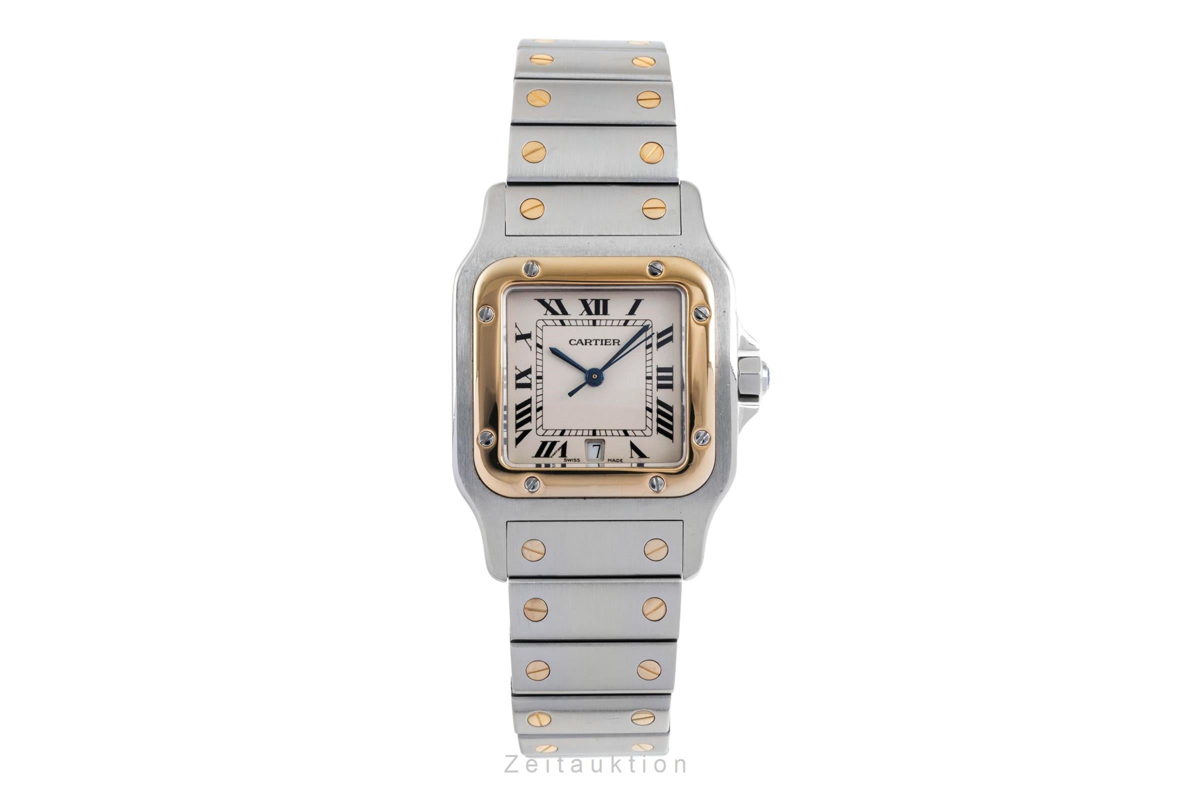 Cartier Santos Galbée Date Edelstahl / Gold Medium Size Ref. W20011C4 Klassiker [2601012]