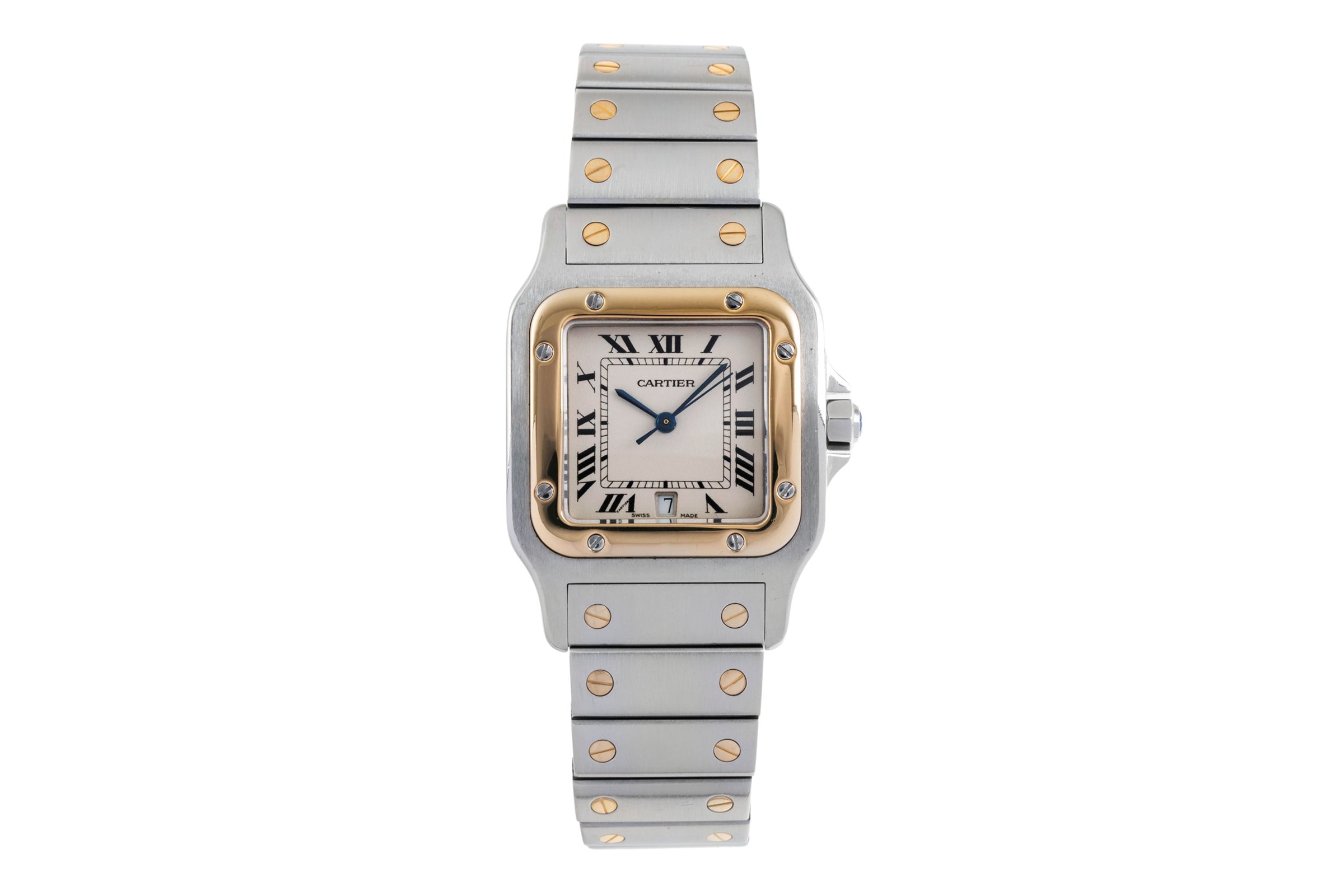 Cartier Santos acciaio / oro quarzo orologio da uomo W20011C4  [2601012]