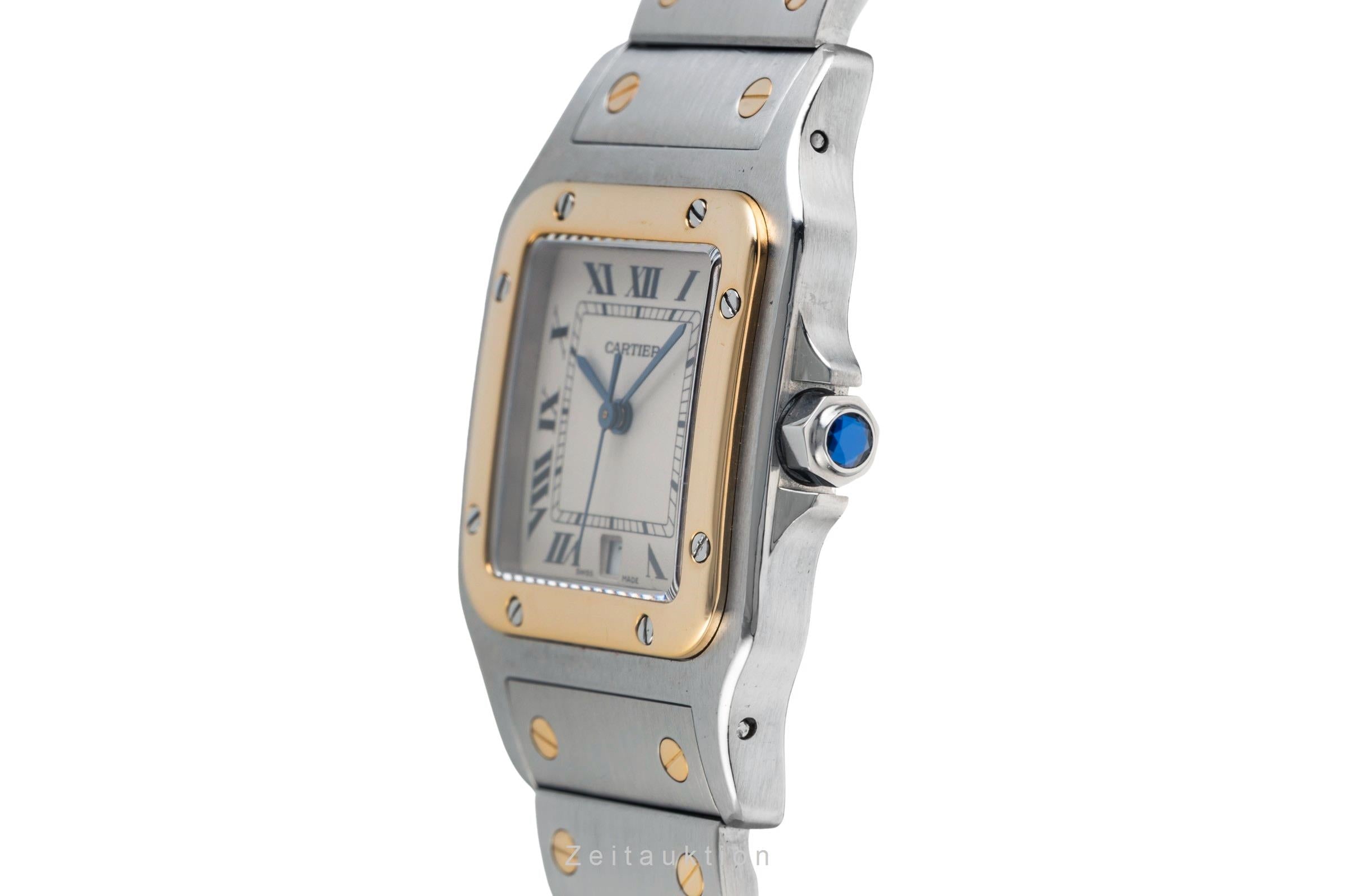 Cartier Santos Galbée Date Edelstahl / Gold Medium Size Ref. W20011C4 Klassiker [2601012]