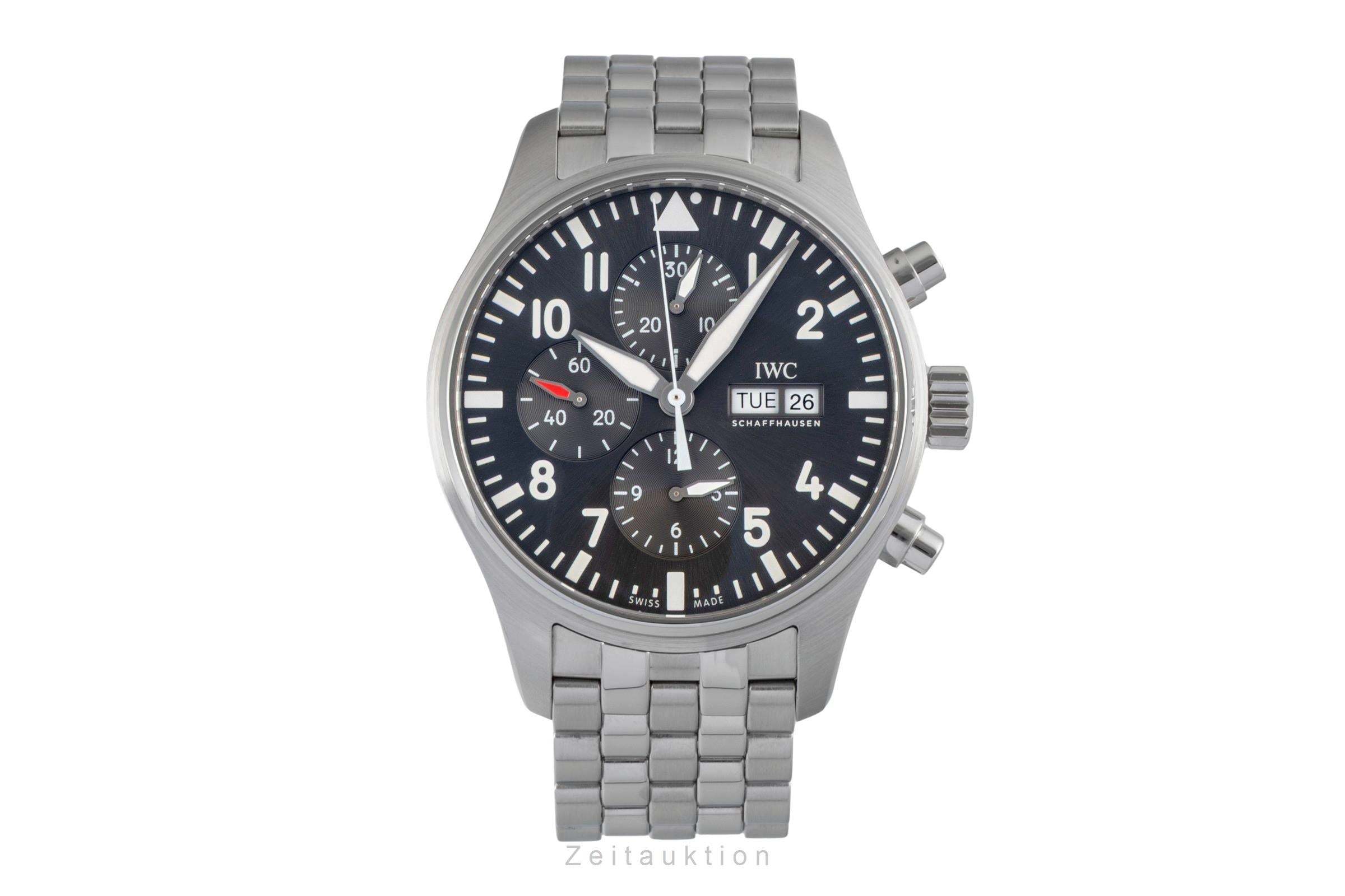 IWC Fliegerchronograph chronograph steel automatic men's watch IW377719  [2601015]