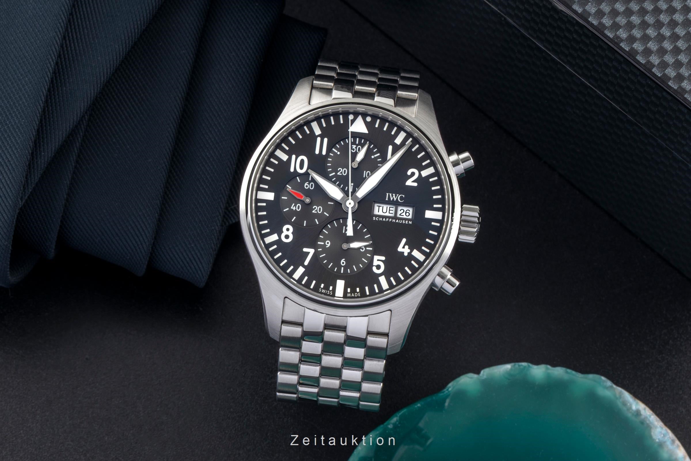 IWC Fliegerchronograph chronograph steel automatic men's watch IW377719  [2601015]