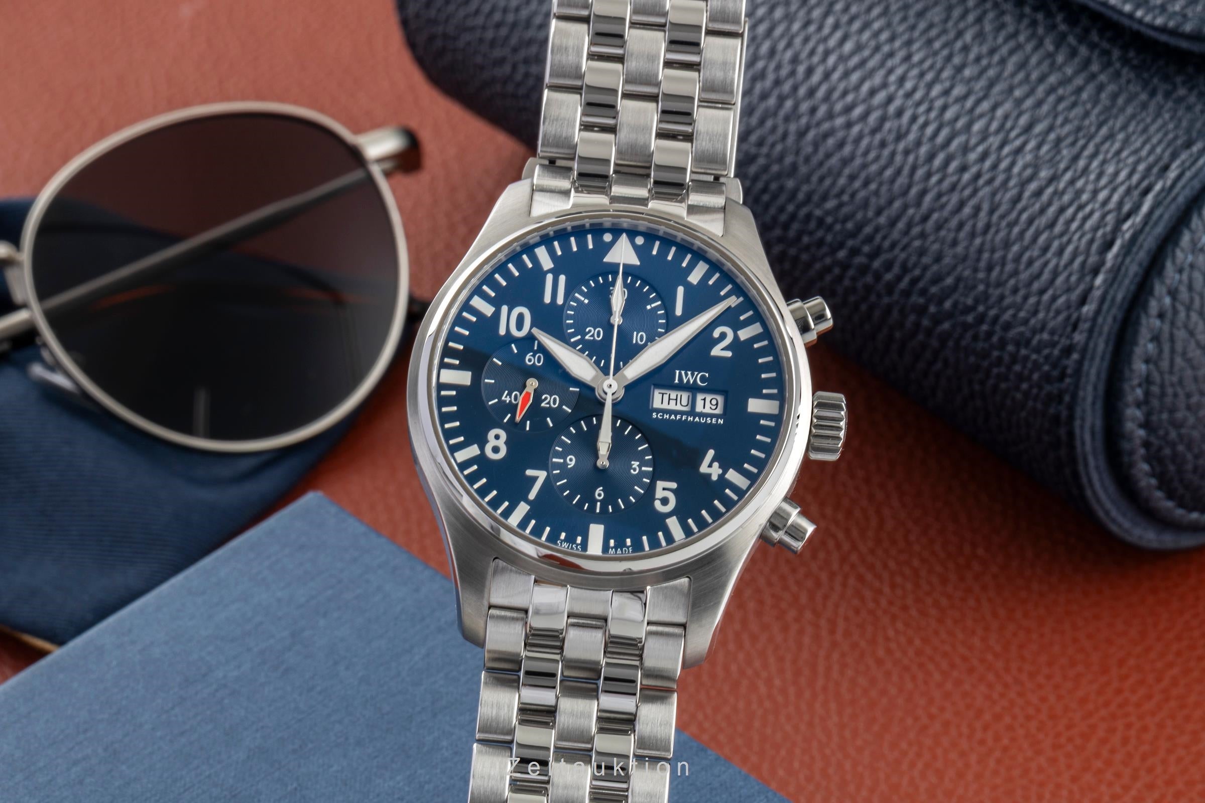 IWC Fliegerchronograph chronograph steel automatic men's watch IW377717 LP: 8800EUR  [2601016]